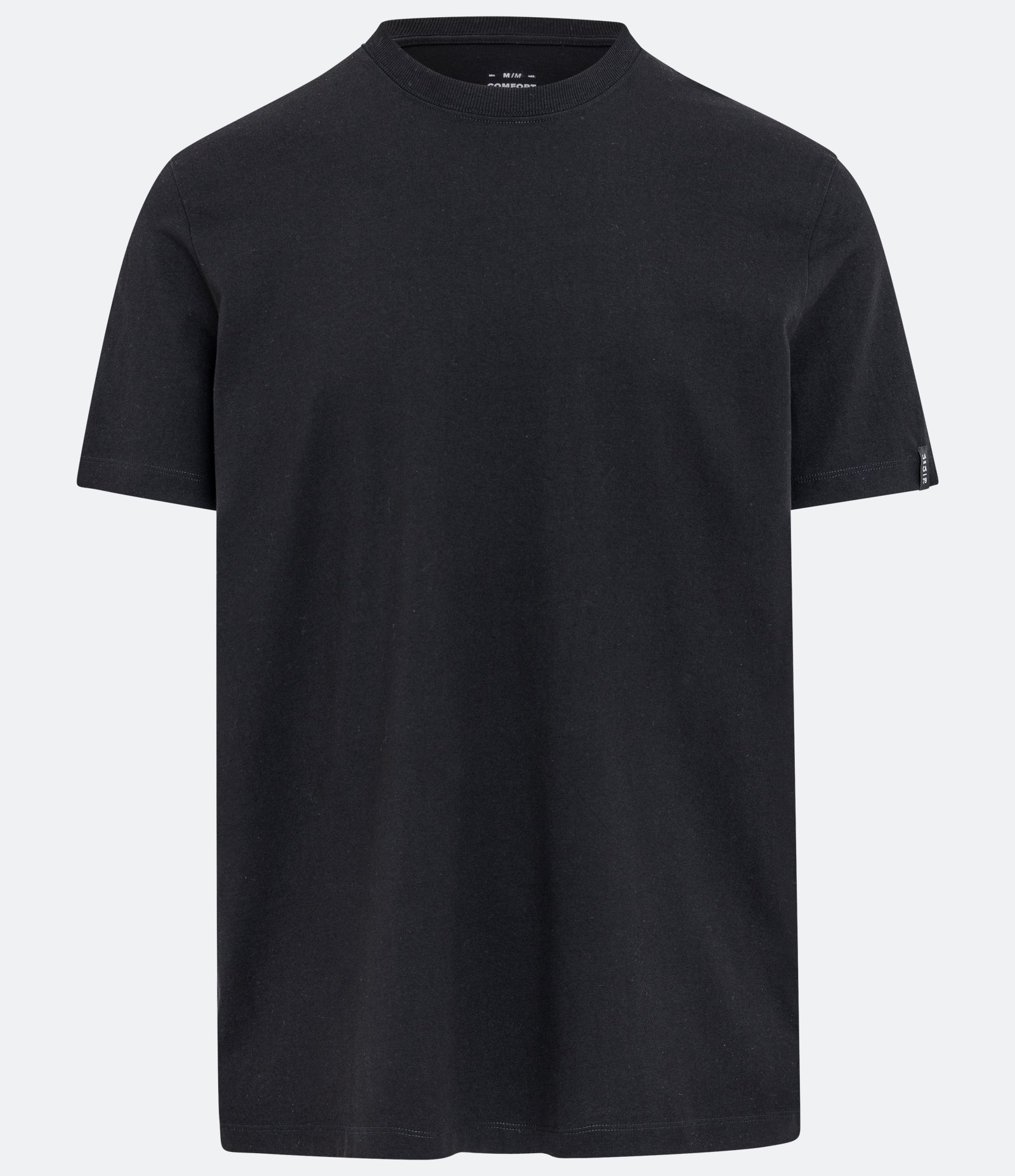 Camiseta Comfort Básica em Malhão com Etiqueta na Manga 1