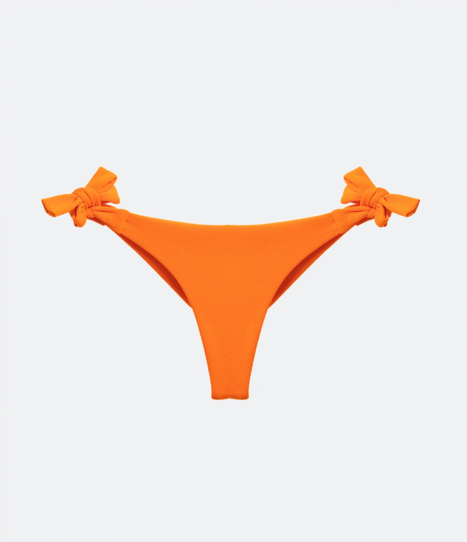 Biquíni Calcinha Laço Grosso Texturizado Laranja 5