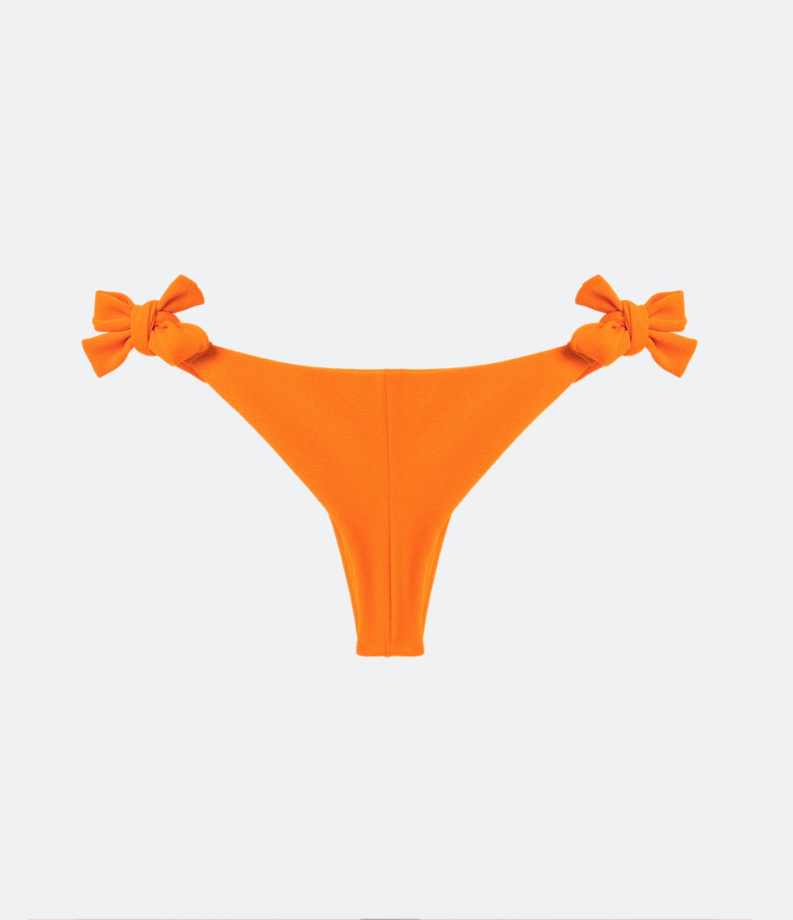 Biquíni Calcinha Laço Grosso Texturizado Laranja 6