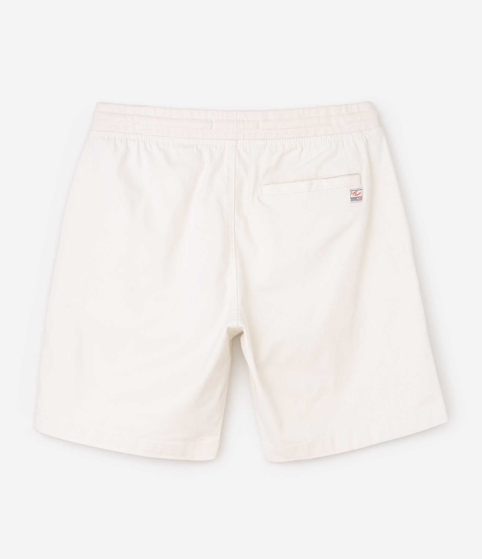 Bermuda Regular Slim em Sarja com Cós Elástico e Bolsos Off White 7