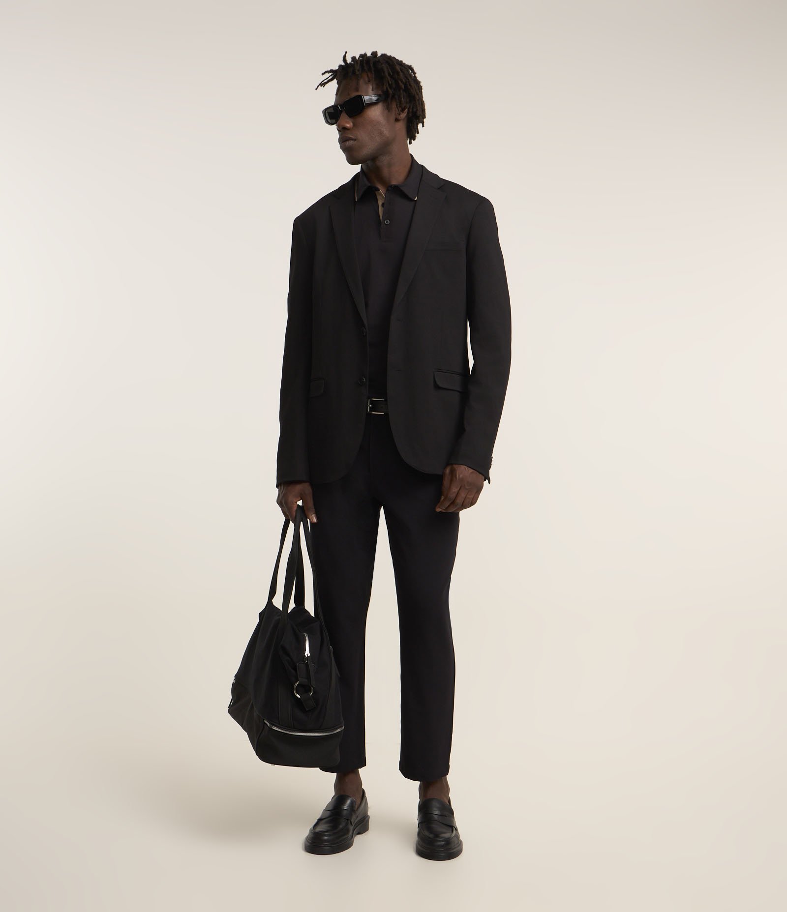 Camisa Polo Regular em Algodão Peruano com Detalhe Contrastante na Gola Preto 2