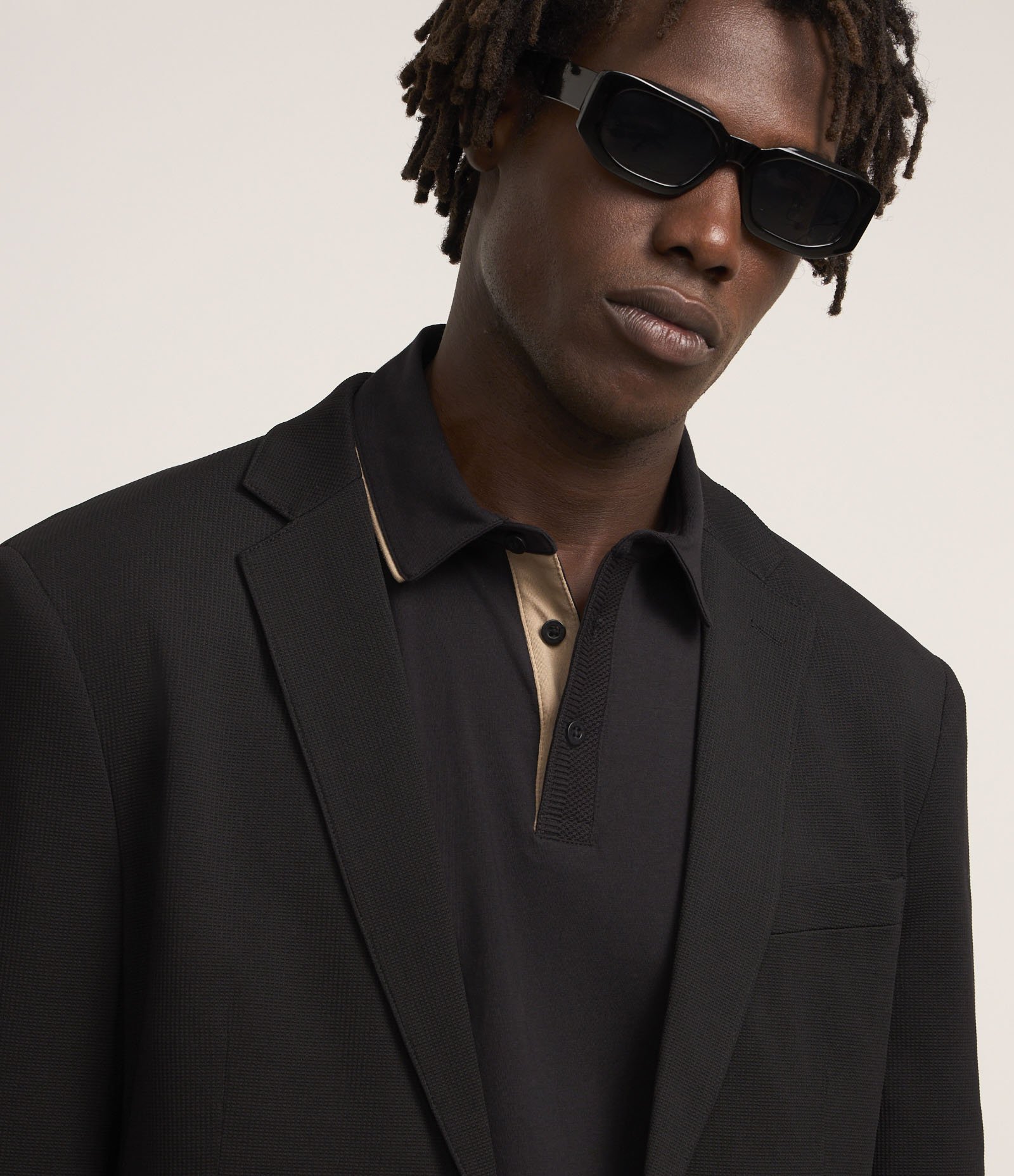 Camisa Polo Regular em Algodão Peruano com Detalhe Contrastante na Gola Preto 3