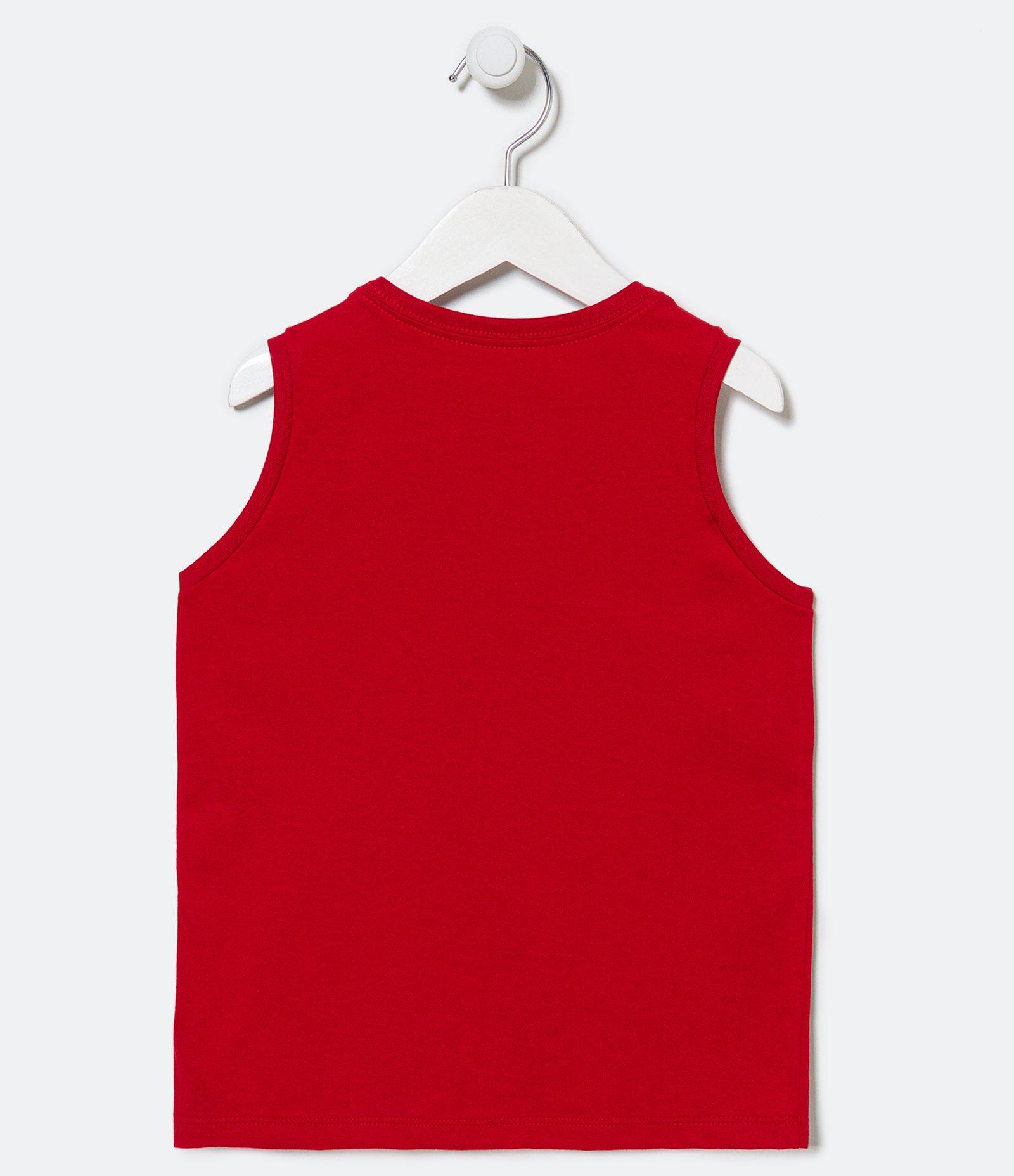 Regata Machão Infantil Básica - Tam 5 a 14 anos Vermelho 2