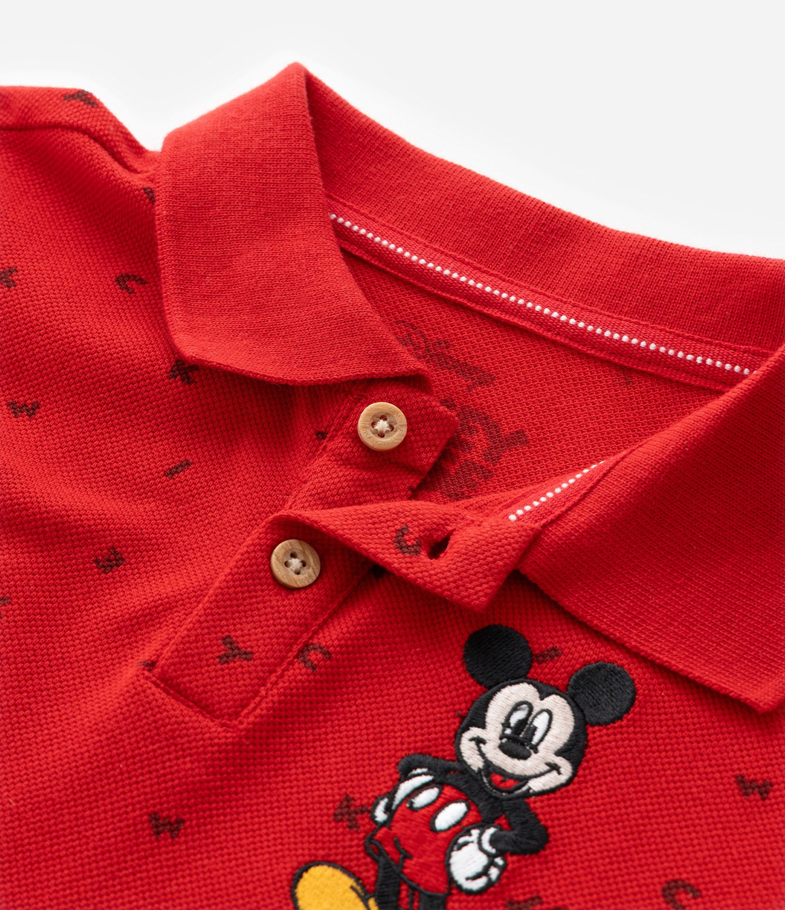Conjunto Infantil com Estampa do Mickey - Tam 1 a 5 anos Vermelho 9