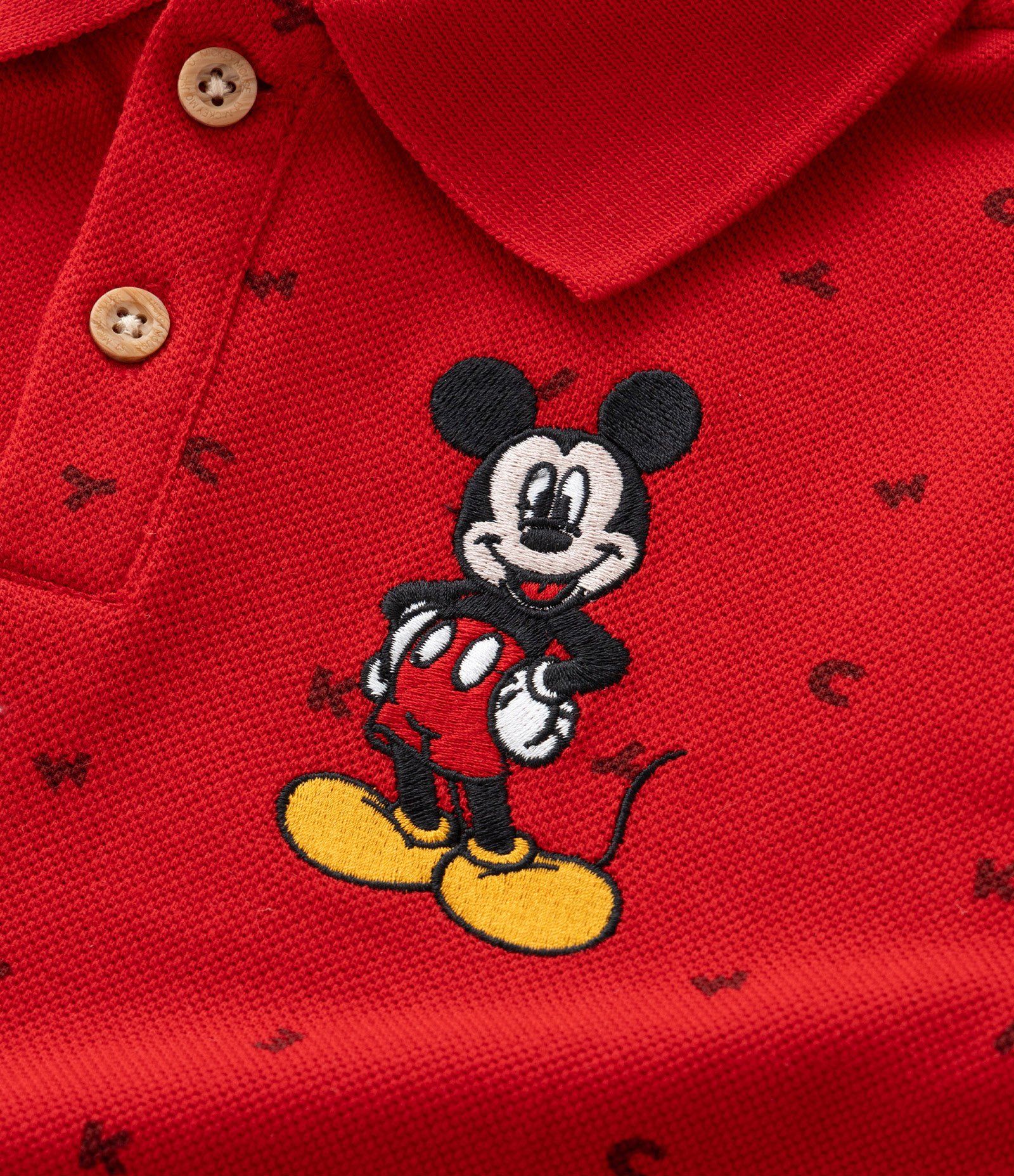 Conjunto Infantil com Estampa do Mickey - Tam 1 a 5 anos Vermelho 10