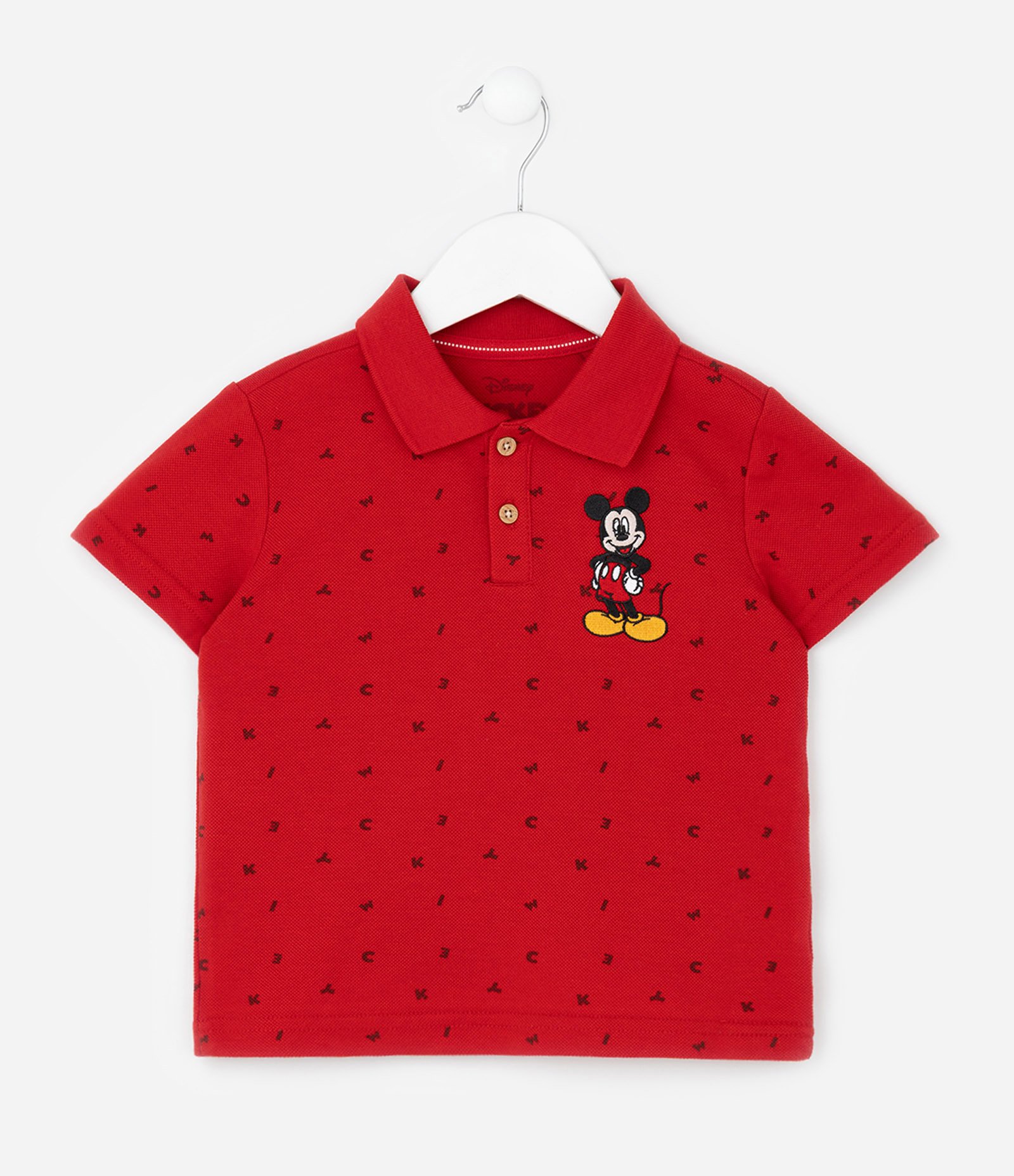 Conjunto Infantil com Estampa do Mickey - Tam 1 a 5 anos Vermelho 6