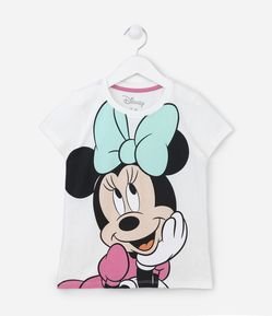 Camiseta Infantil com Estampa da Minnie - Tam 2 a 10 anos