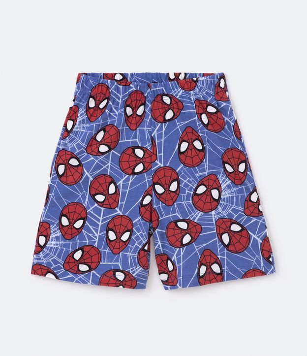 Pijama Curto Infantil Estampa Homem Aranha E Acompanha Bolsinha