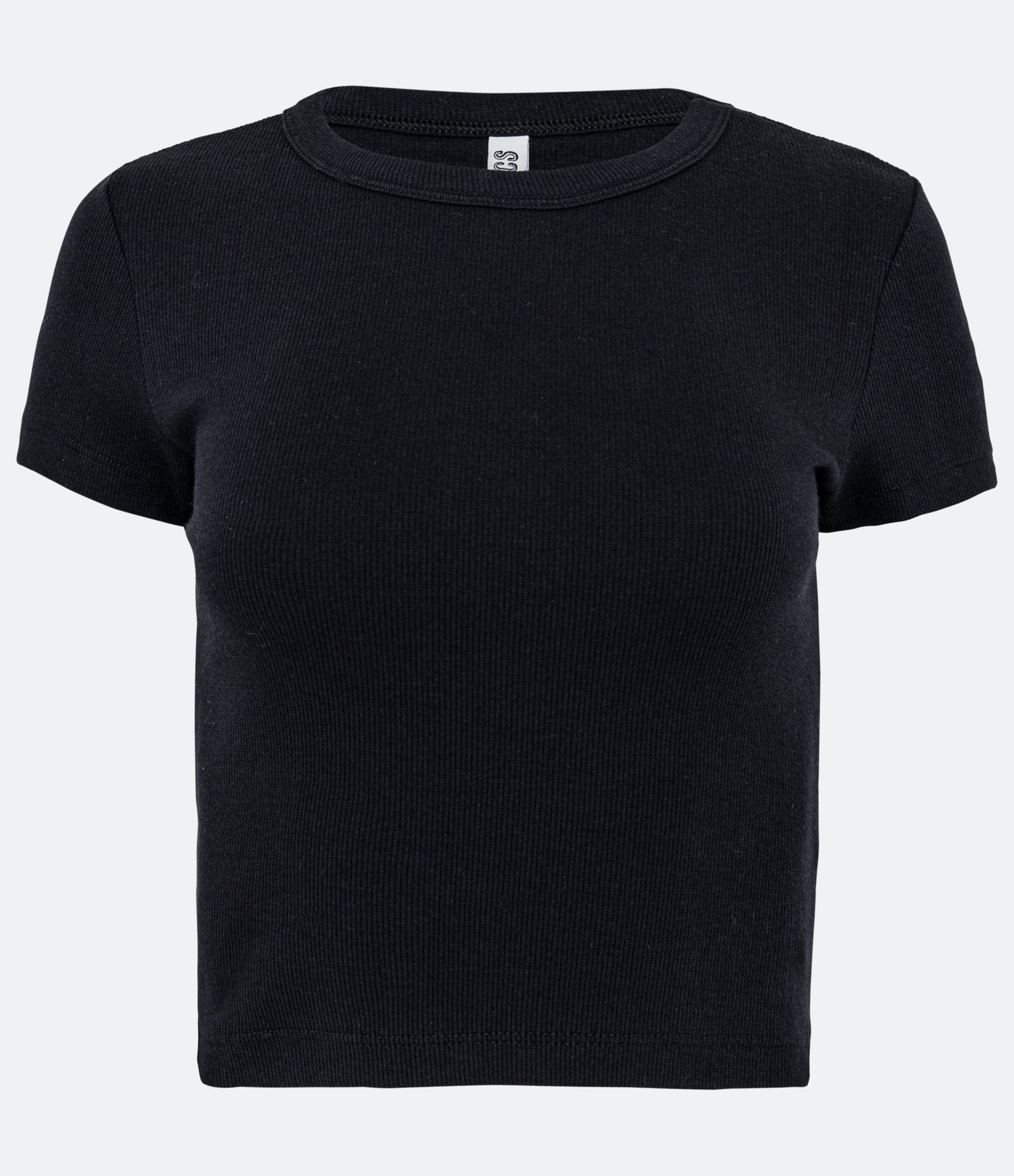 Blusa Canelada em Ribana com Manga Curta 5