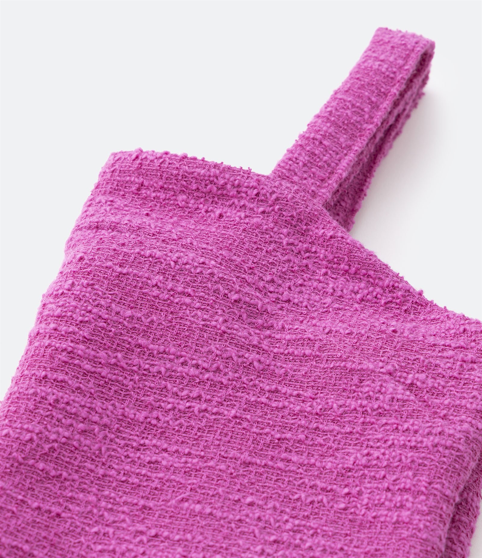 Blusa de Alça em Tweed com Textura - Tam 5 a 14 Anos Rosa 3