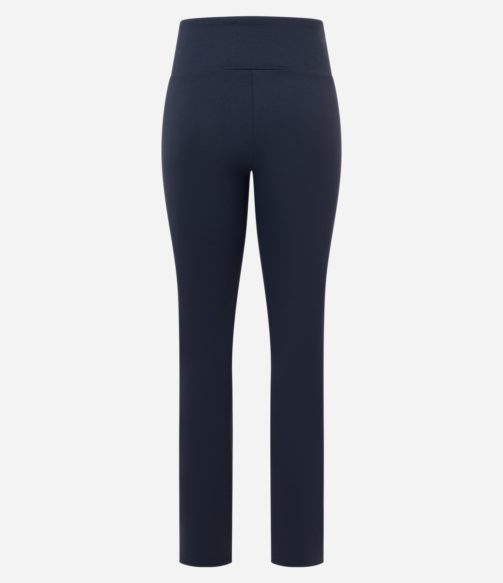 Calça Reta em Microfibra com Cós Alto Preto 6