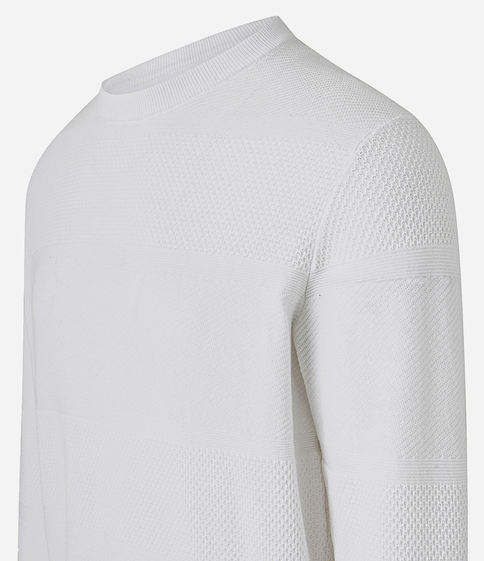 Casaco Comfort em Algodão Texturizado Off White 8