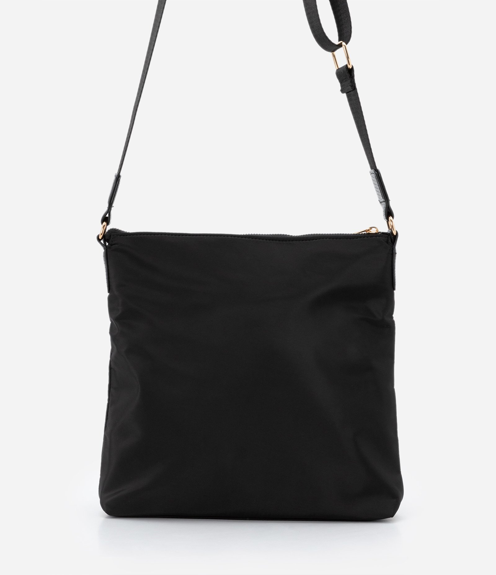 Bolsa Postman com Alça Gorgurão e Bolso Frontal Preto 4