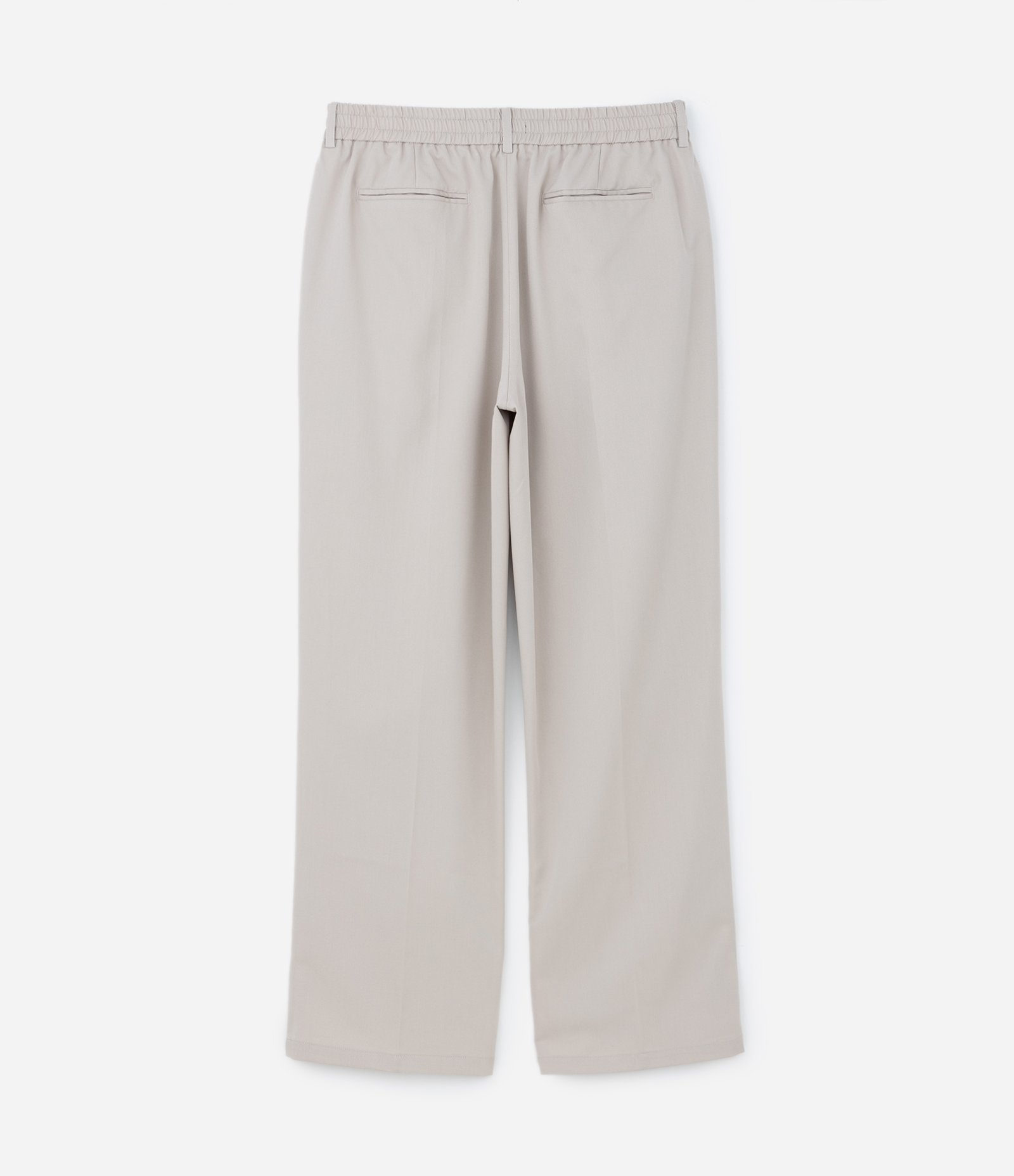 Calça Wide Leg com Bolsos e Pregas Duplas Frontais Bege 2