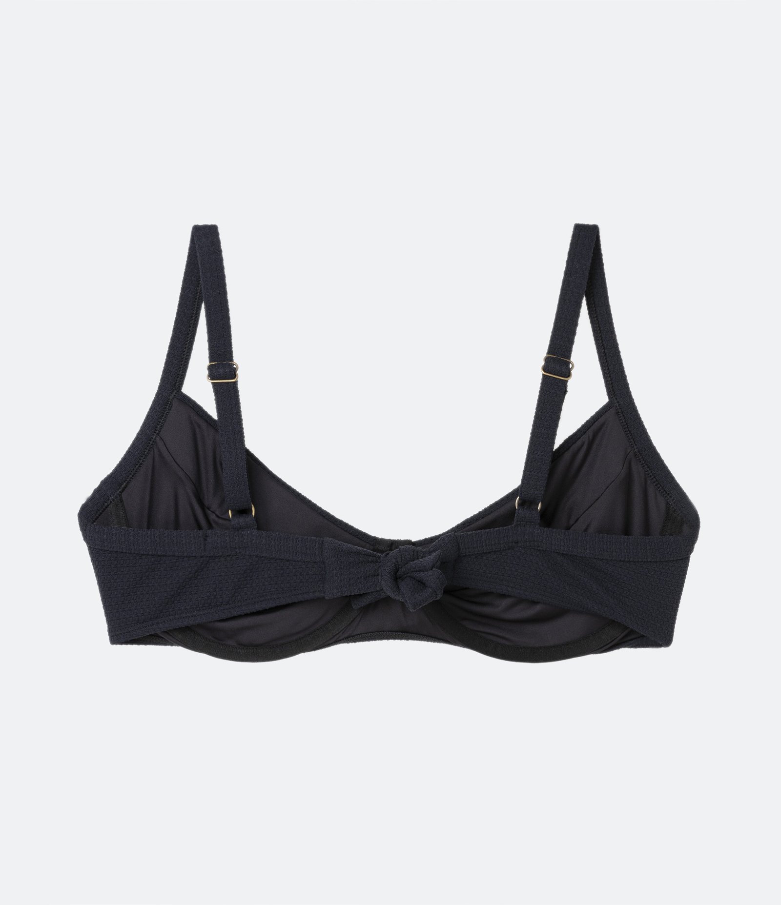 Biquíni Top Meia Taça em Poliamida com Textura Curve & Plus Size Preto 6