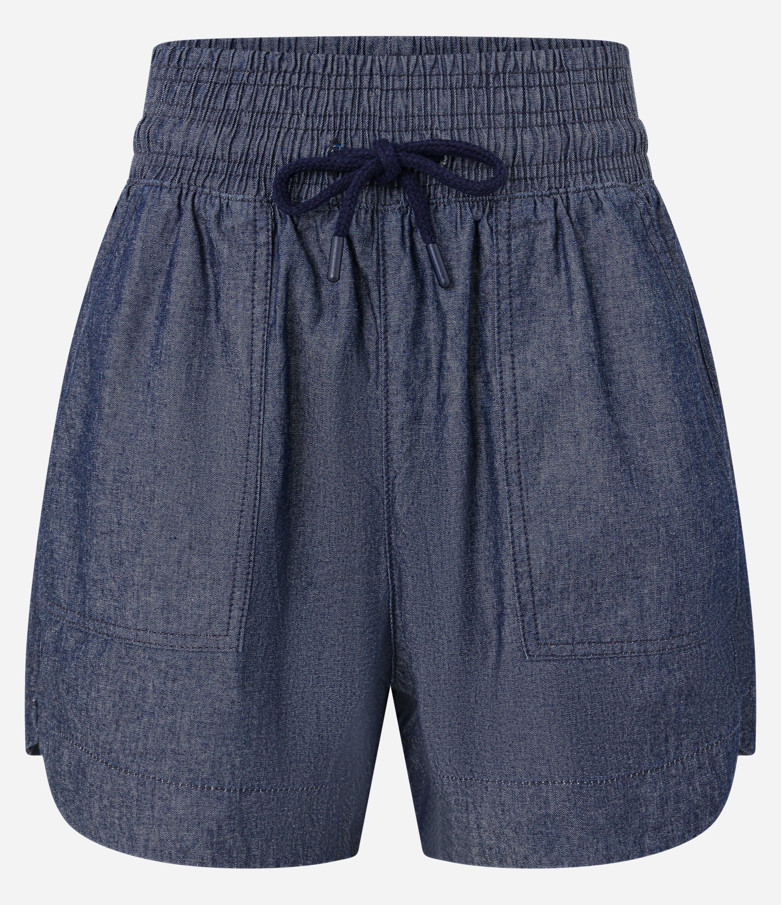 Short Runner em Jeans com Elástico Largo na Cintura Azul 5