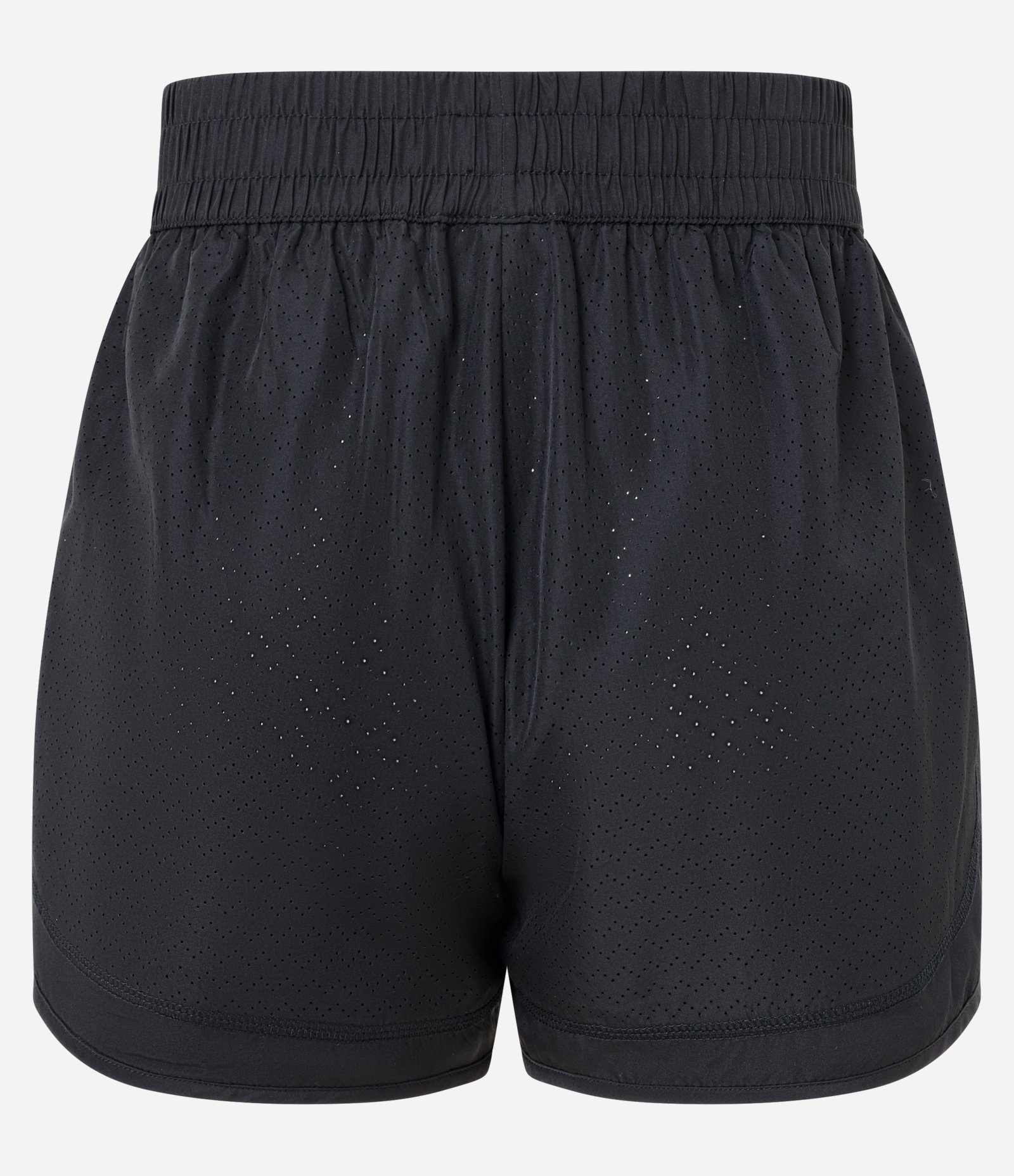 Bermuda Esportiva em Poliéster com Textura de Furinhos Preto 6