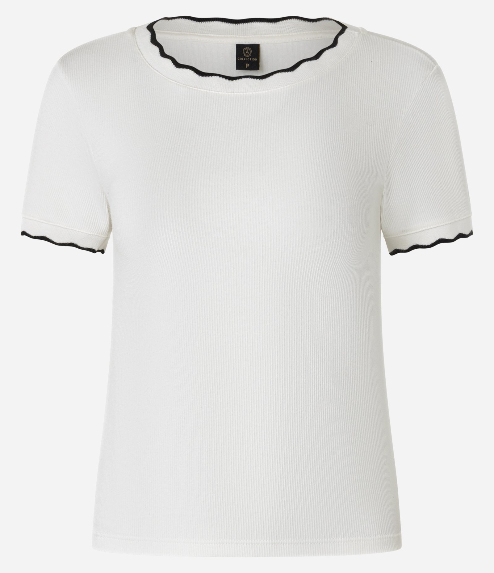 Blusa em Algodão com Gola e Manga Onduladas Branco Neve 4