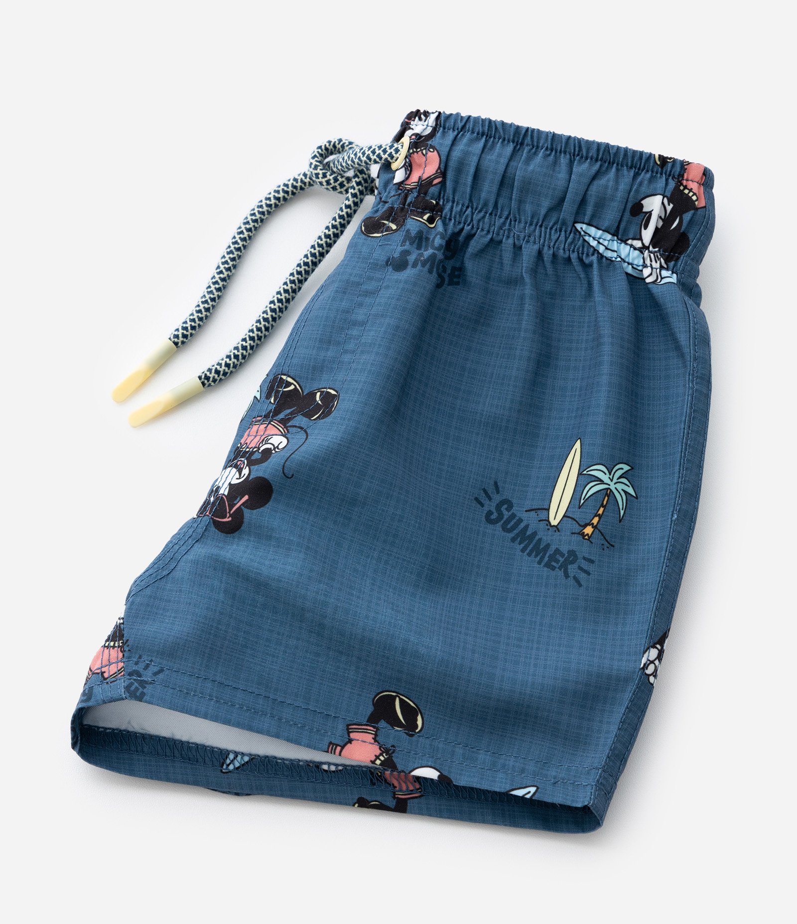 Conjunto Infantil com Estampa do Mickey Praieiro - Tam 1 a 5 anos Amarelo 7