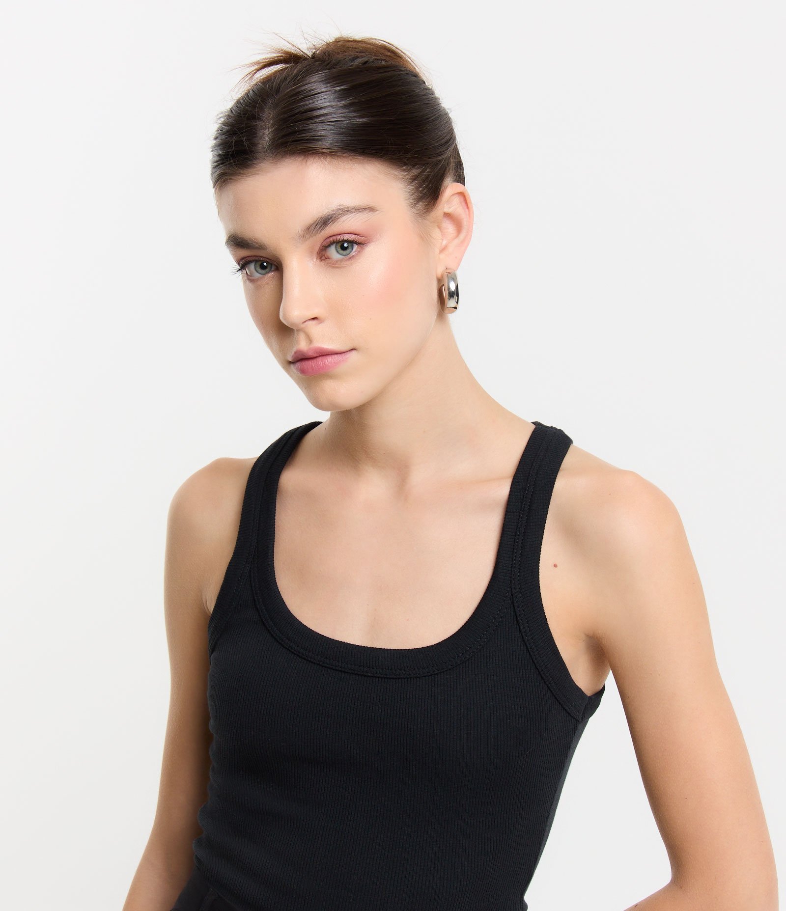 Regata em Ribana com Textura Canelada Preto 4