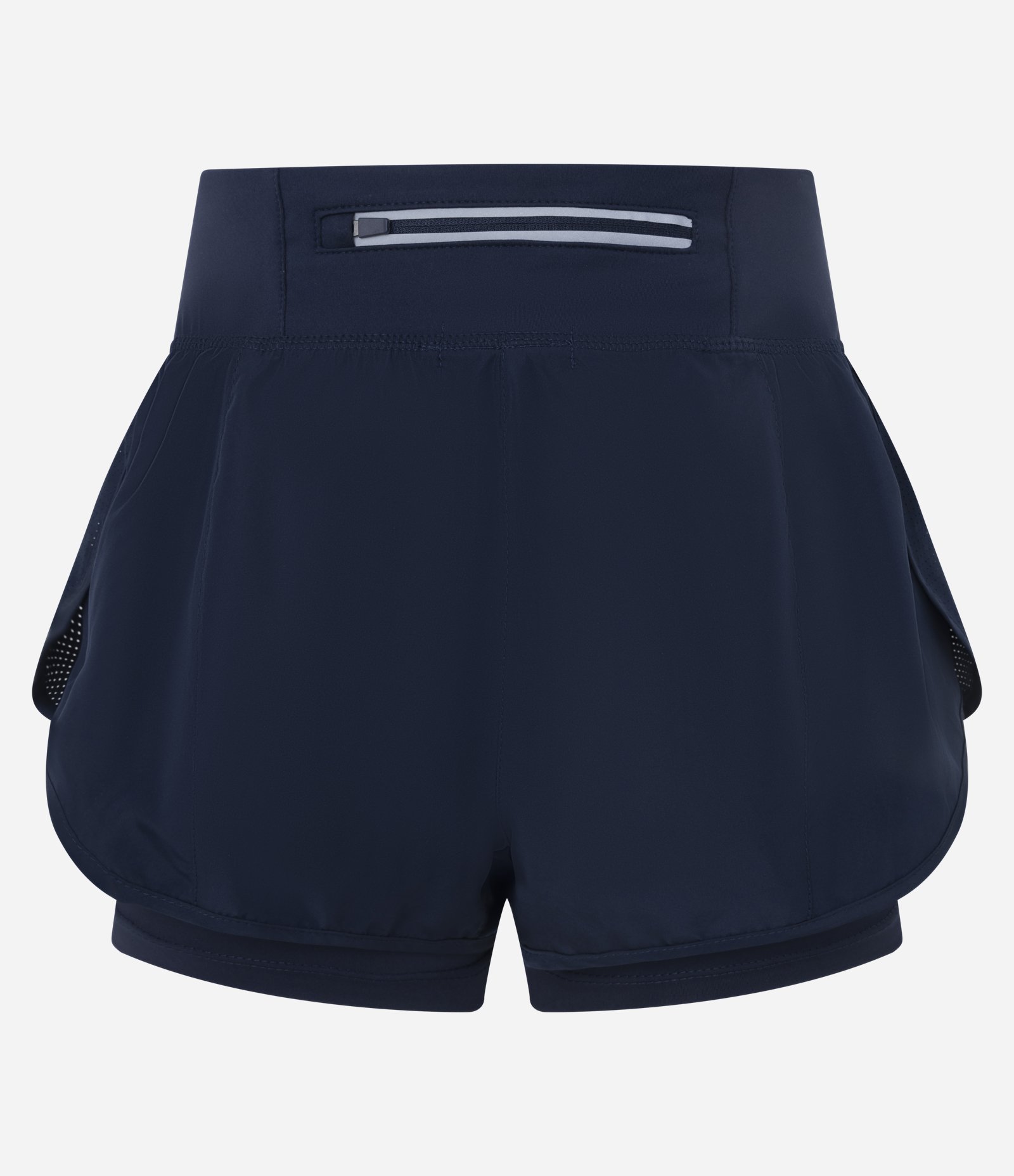 Bermuda Runner Esportiva em Microfibra com Bolso Funcional Azul Marinho 7