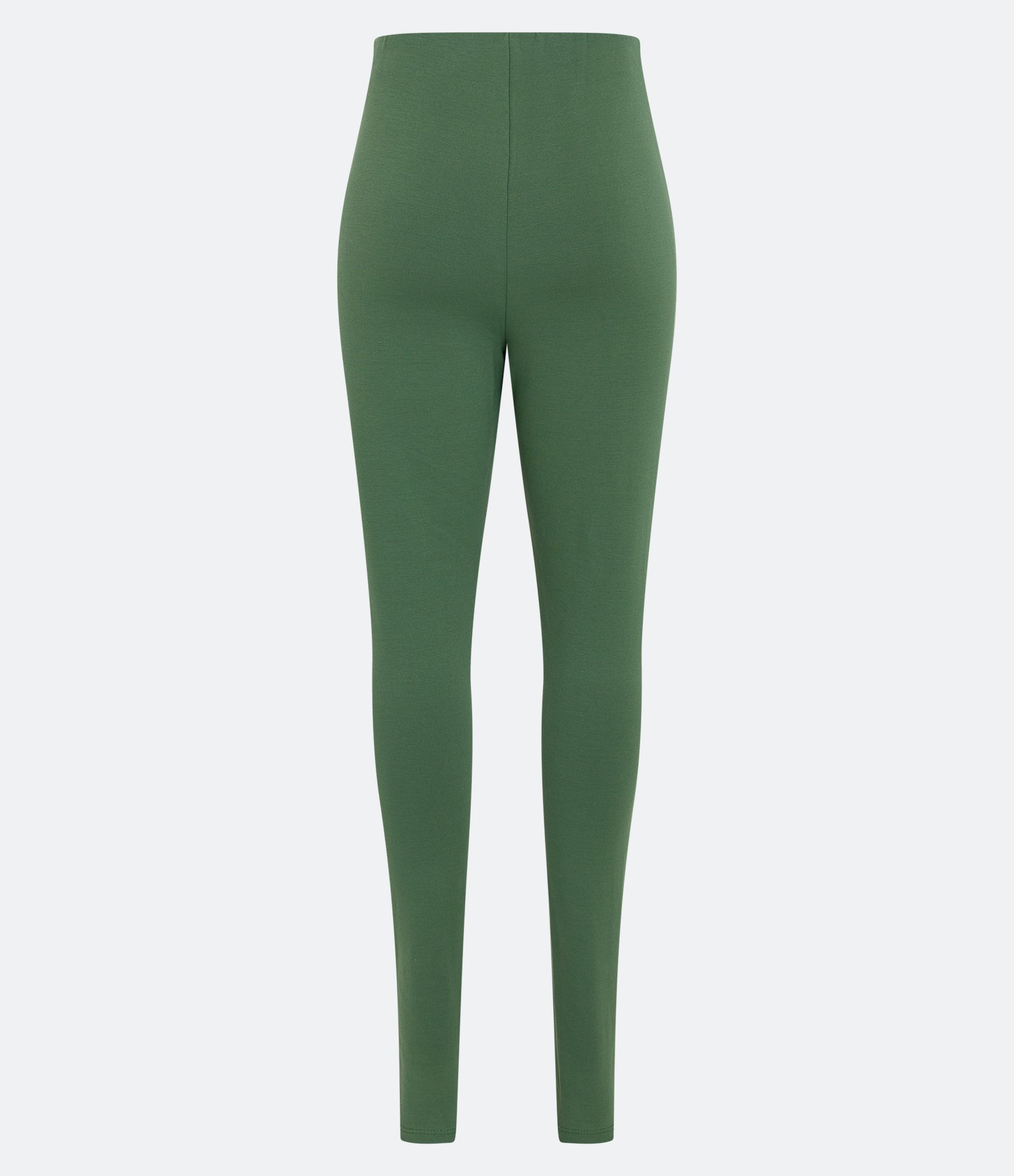 Calça Legging em Ponto Roma com Frisos Verticais Verde 2