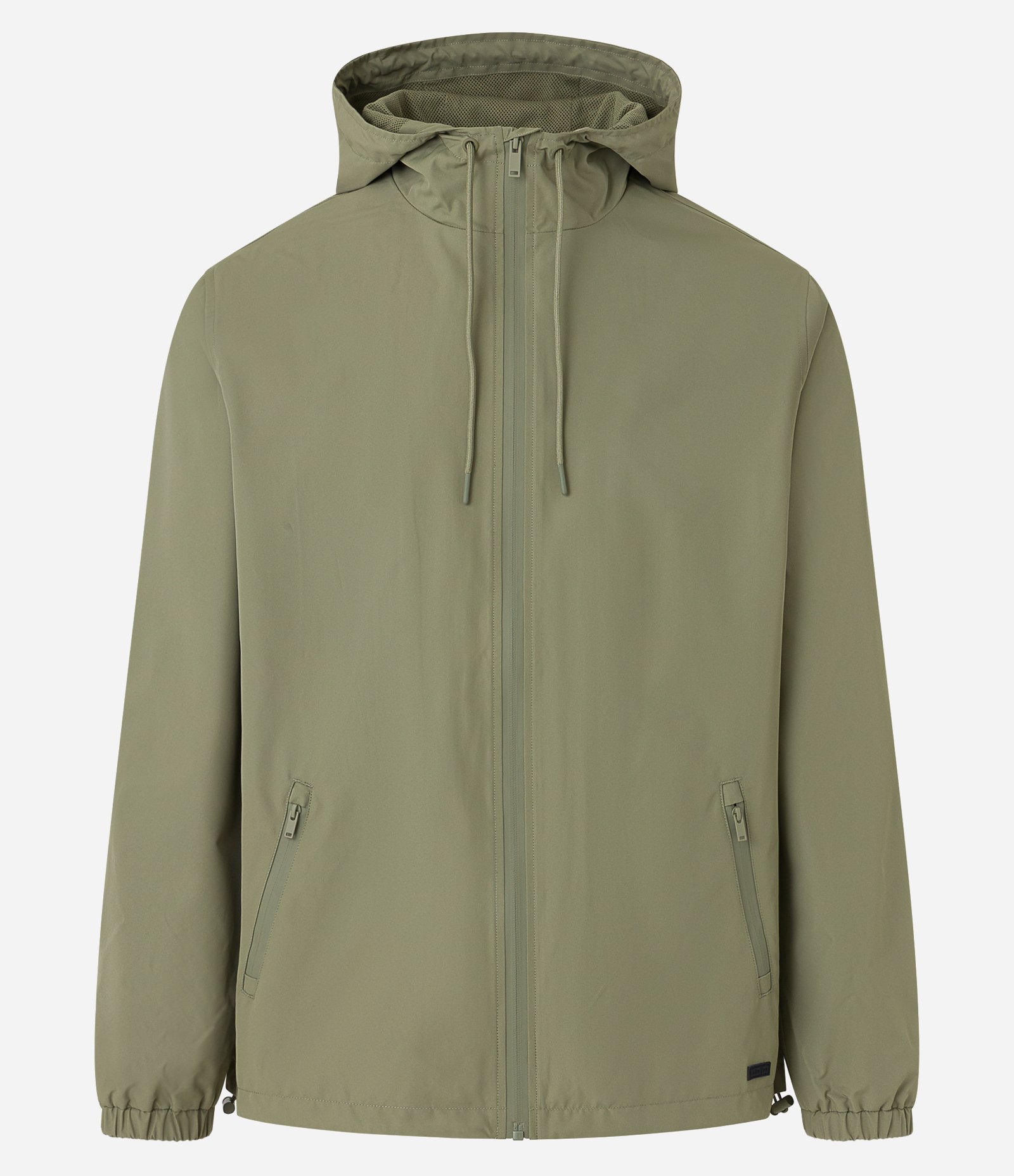 Jaqueta Quebra Vento com Capuz e Bolso de Zíper Fusionado 6