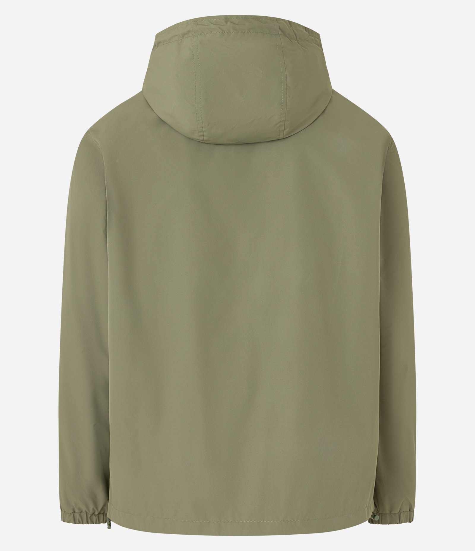 Jaqueta Quebra Vento com Capuz e Bolso de Zíper Fusionado 7