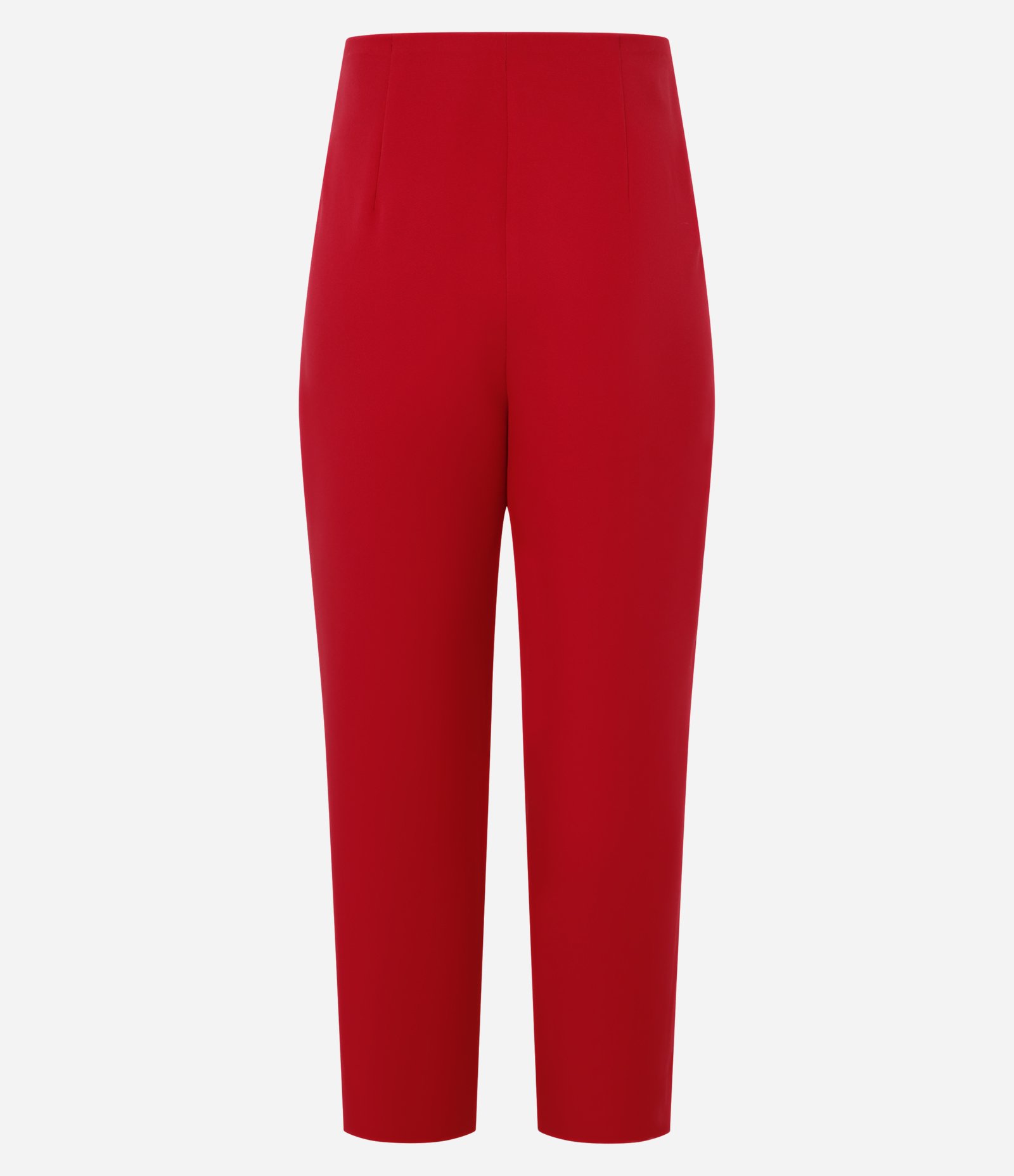 Calça Cenoura Alfaiatada com Botão Decorado no Cós Vermelho 6