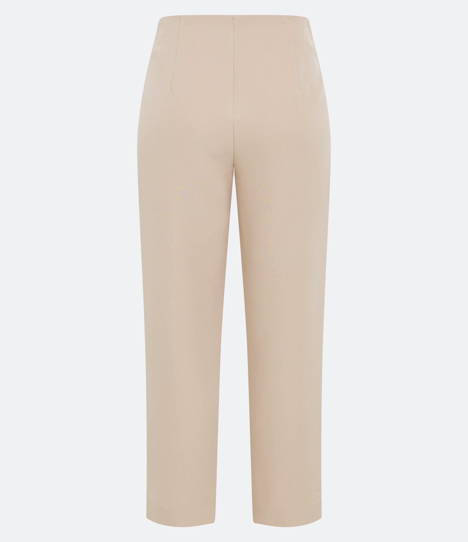 Calça Cenoura Alfaiatada com Botão Decorado no Cós Bege 2