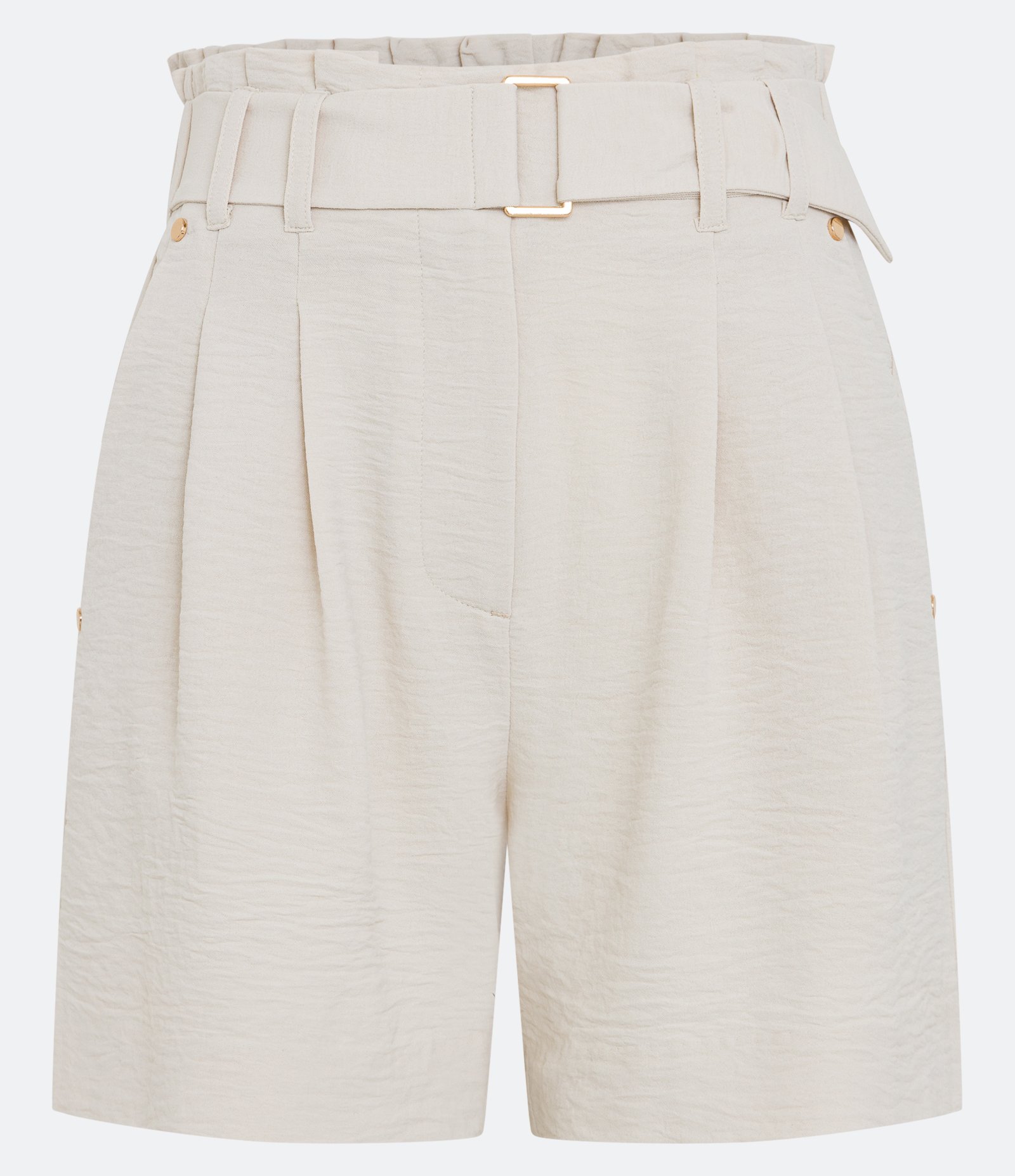 Bermuda Airflow com Cinto Afivelado e Pregas 1