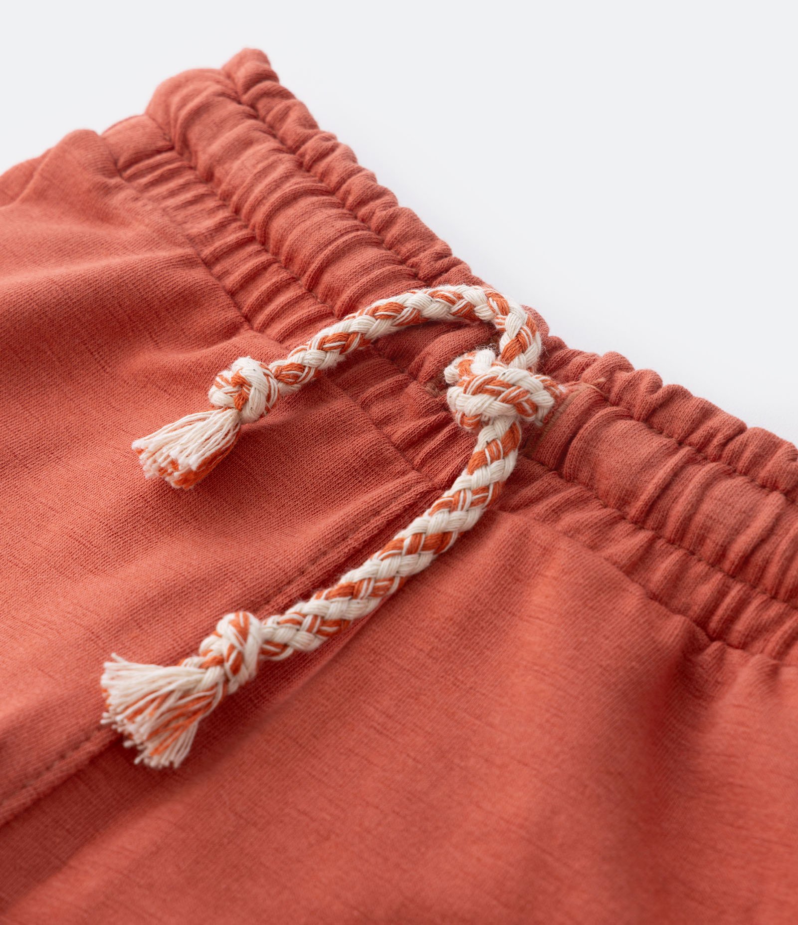 Bermuda Infantil com Bolso Texturizado - Tam 1 a 5 anos Vermelho 4