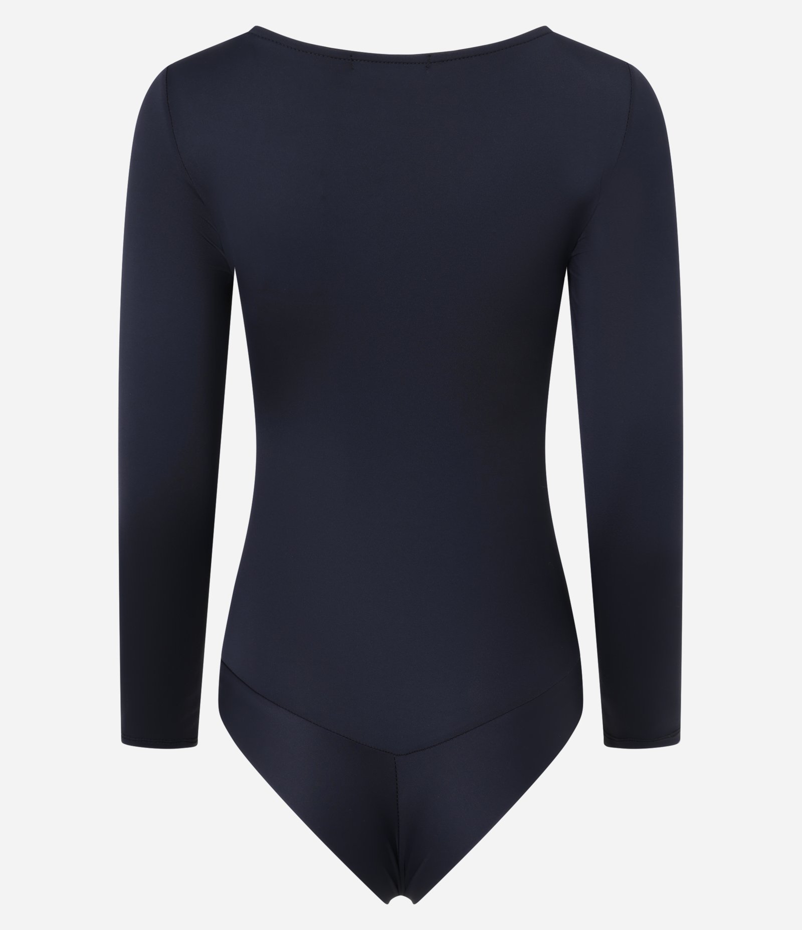 Body Básico em Poliamida com Gola Canoa Preto 9