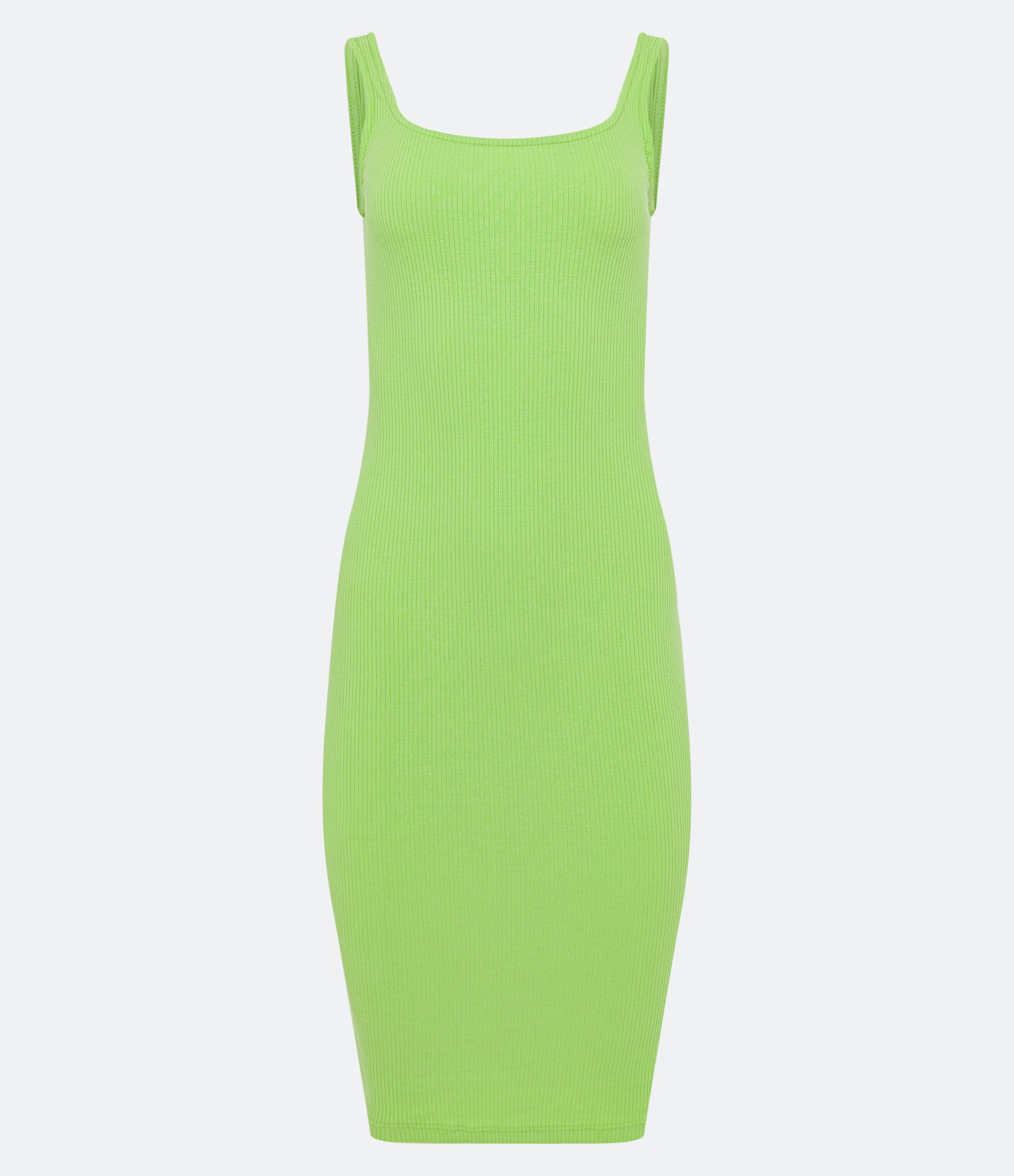 Vestido Midi Básico com Decote Quadrado 5