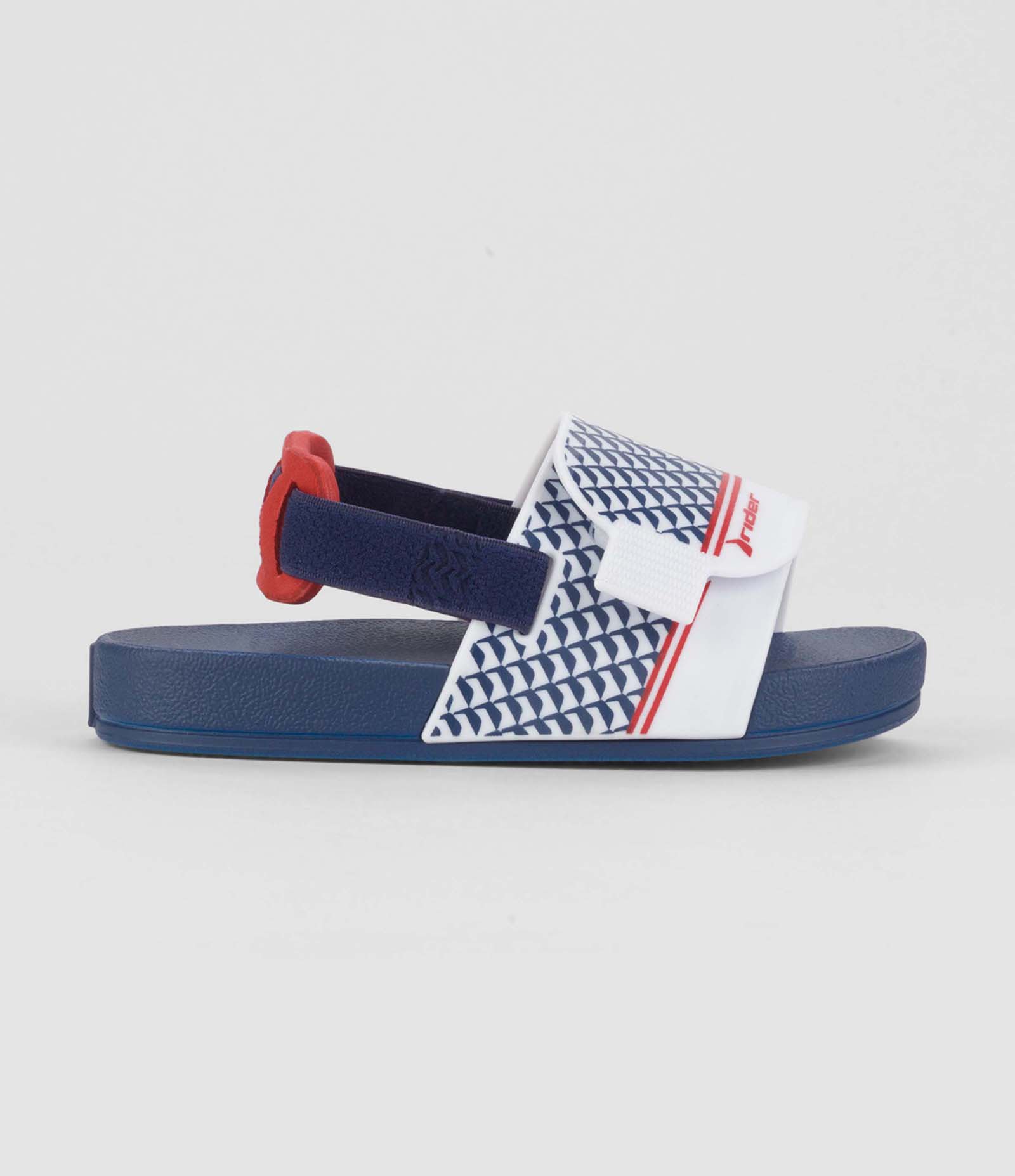Chinelo Slide Infantil com Estampa Geométrica - 19 ao 25 Tam Azul 2