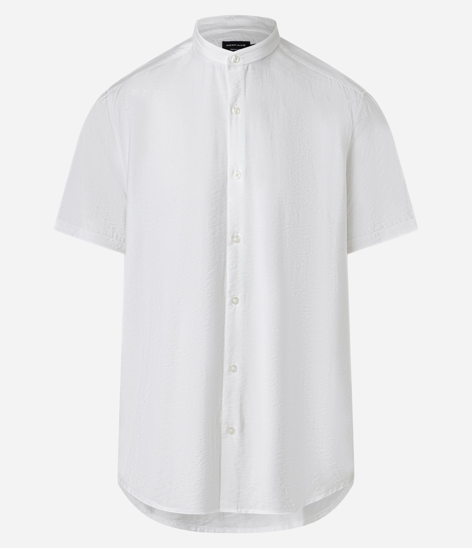 Camisa Slim em Airflow com Gola Padre e Textura Off White 5