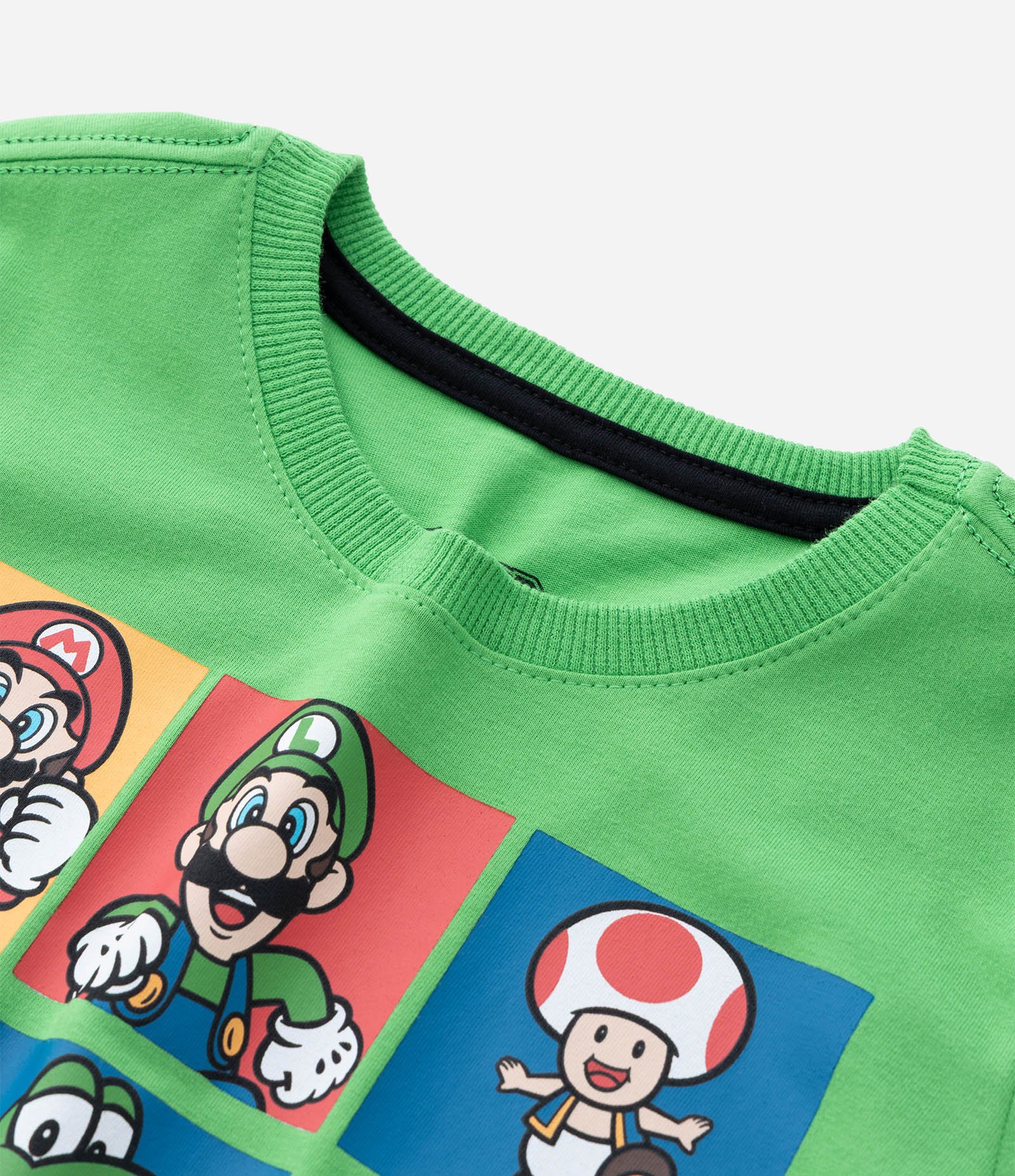 Camiseta Infantil com Estampa Super Mario - Tam 3 a 10 anos Verde 4