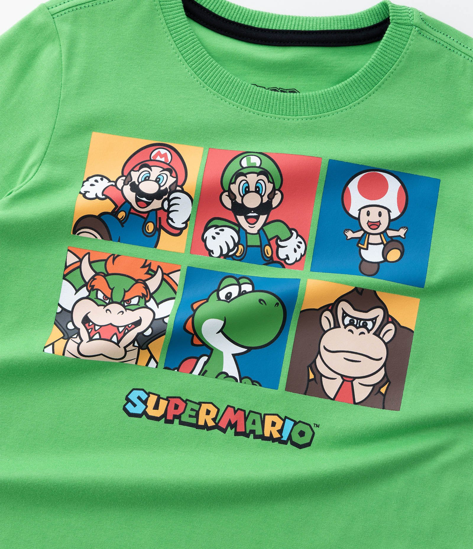 Camiseta Infantil com Estampa Super Mario - Tam 3 a 10 anos Verde 5