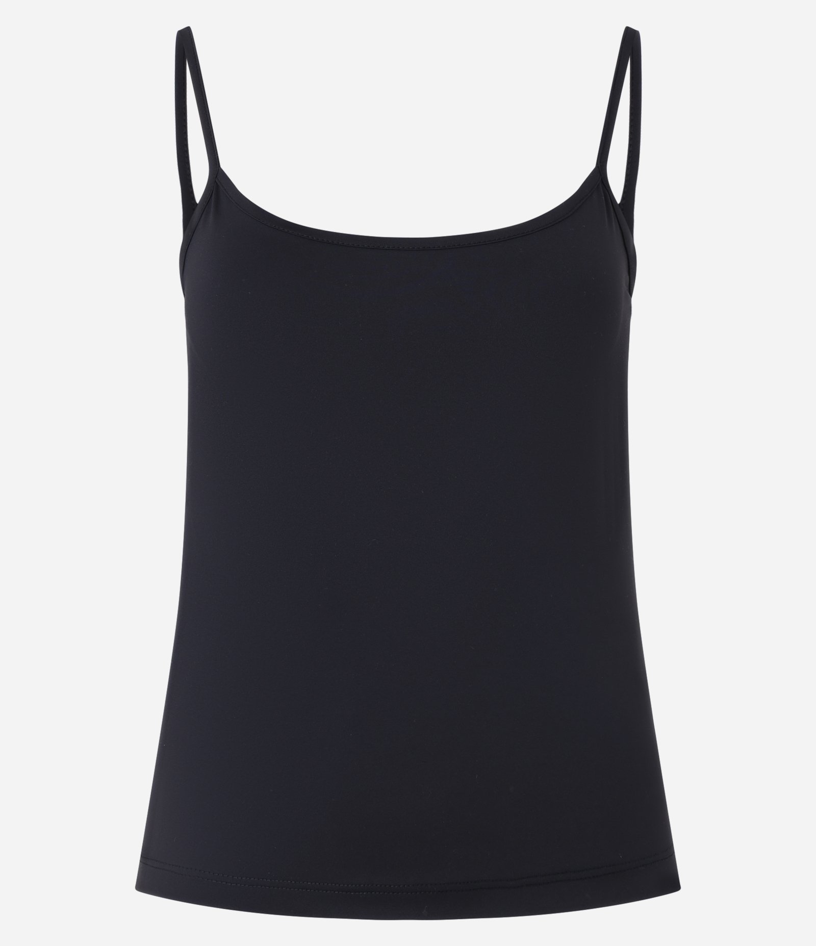 Blusa Básica em Poliamida com Alças Finas Preto 6