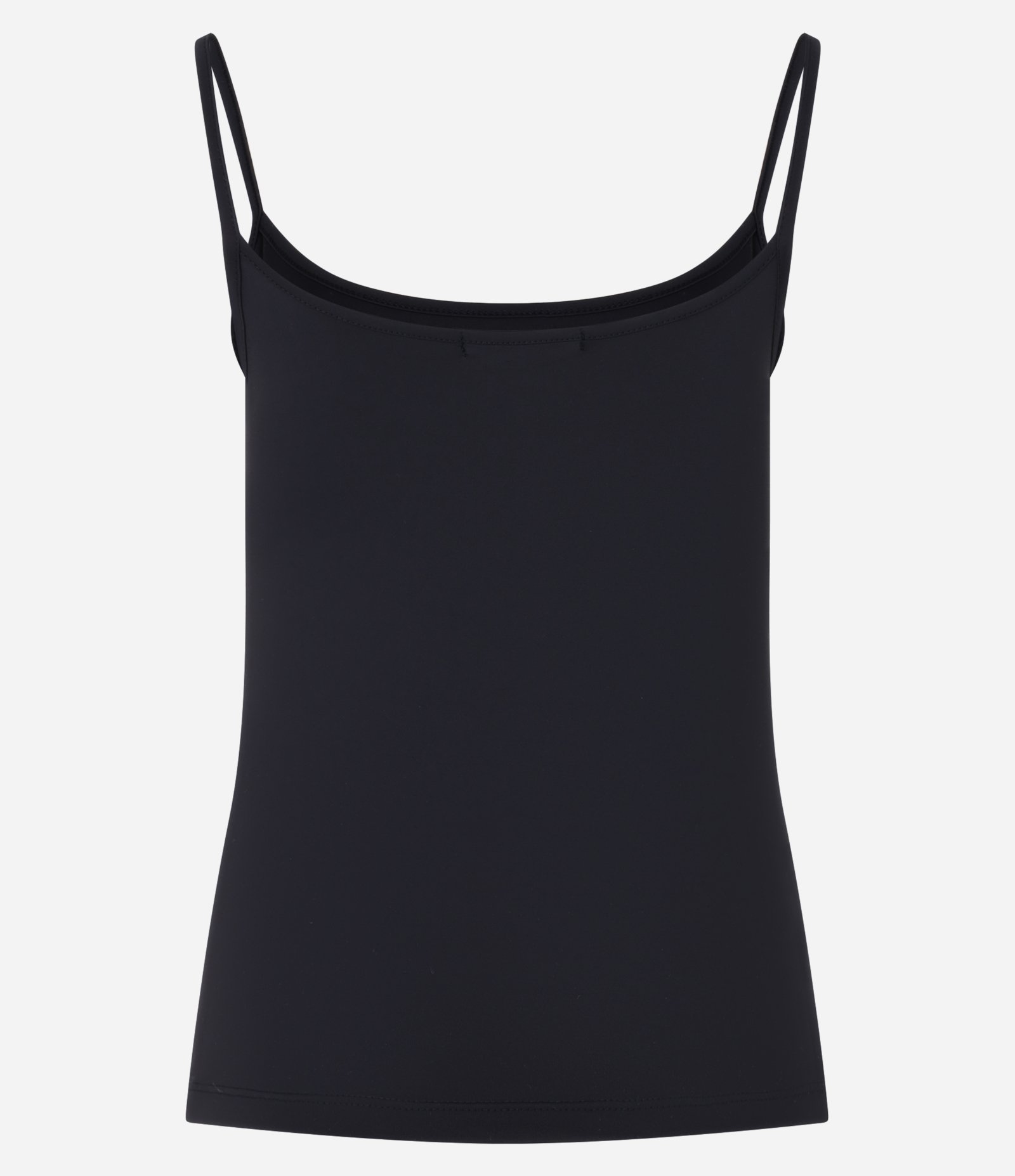 Blusa Básica em Poliamida com Alças Finas Preto 7