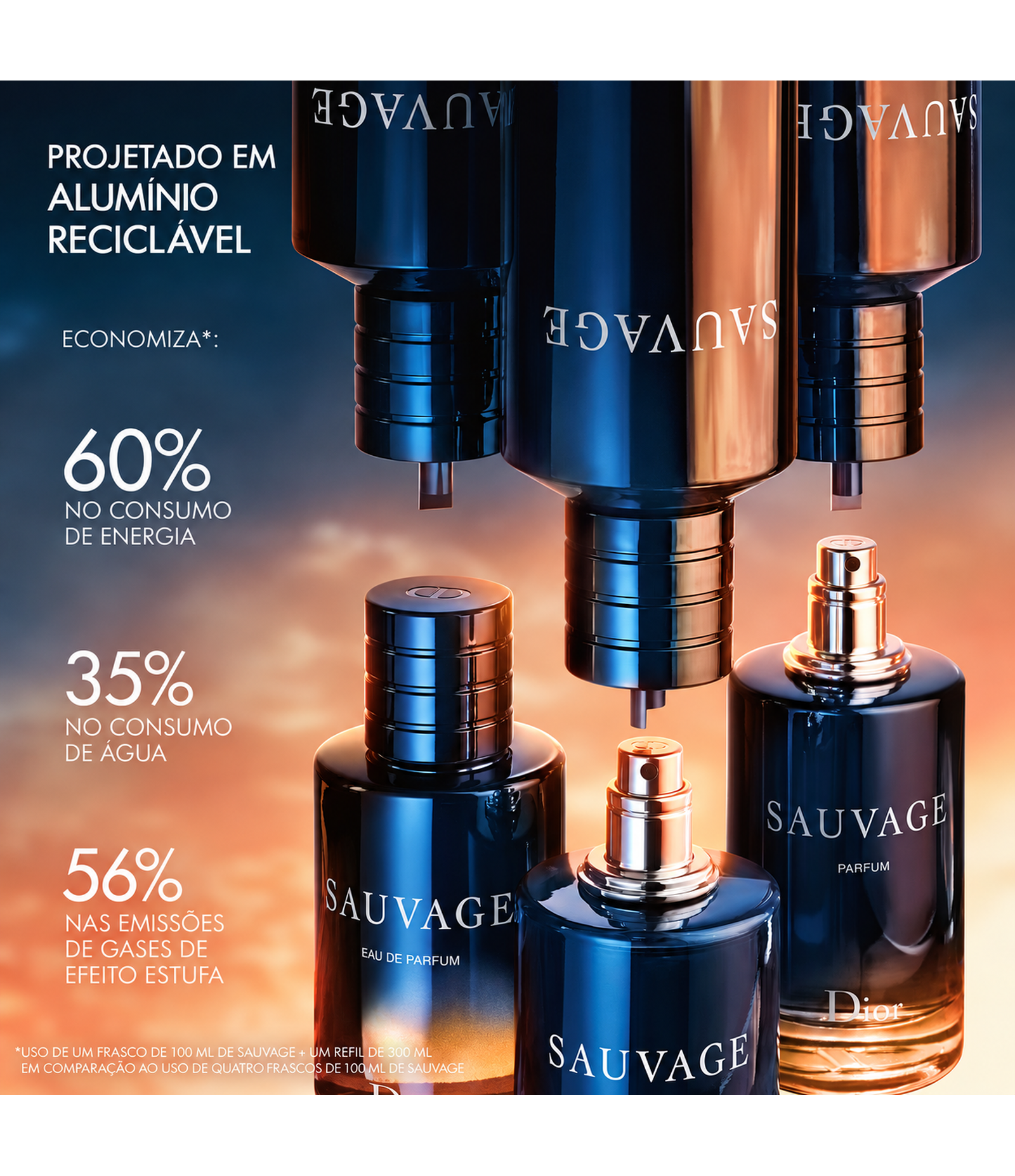 Perfume Sauvage Dior Parfum Refilável 30ml 9