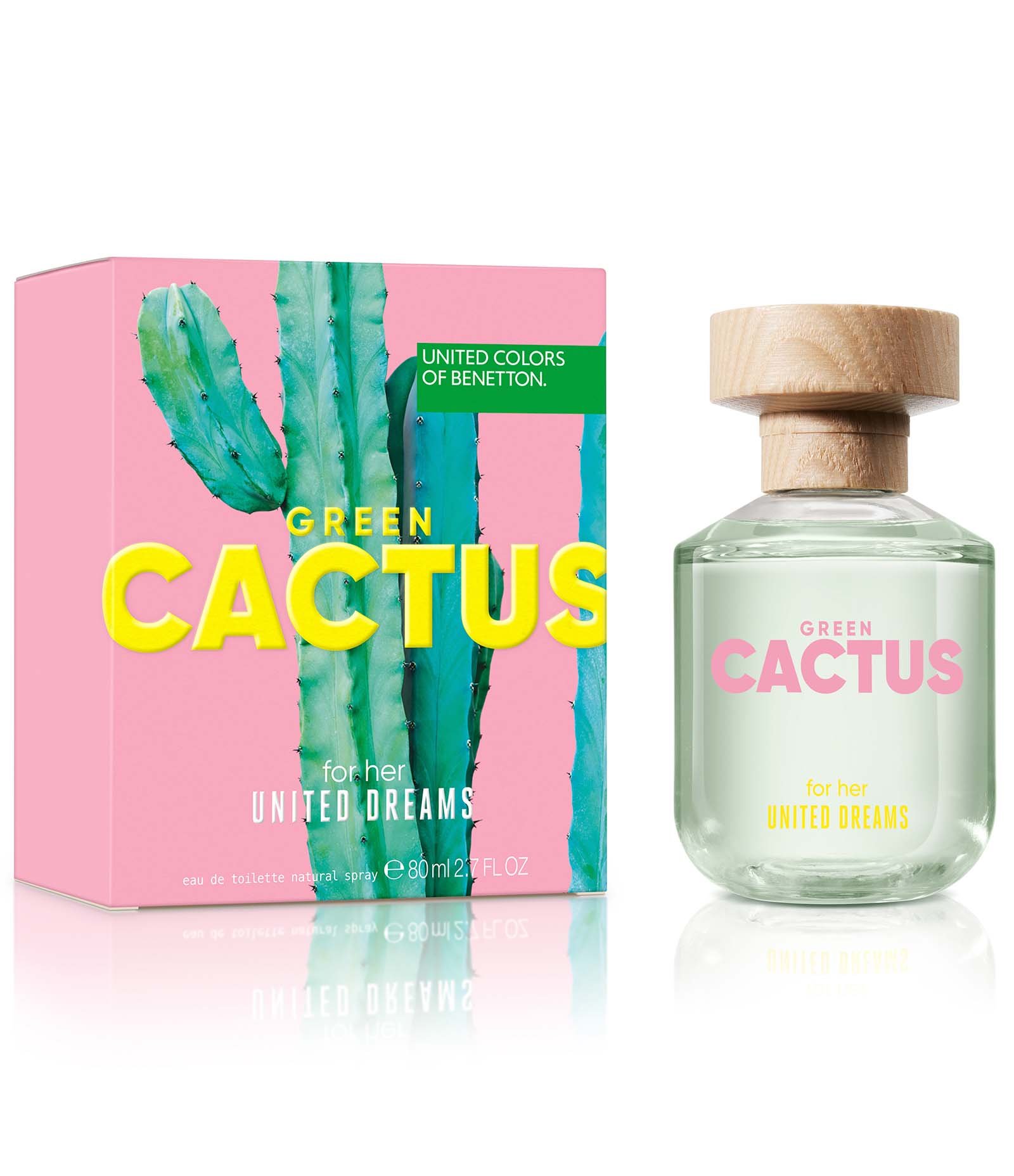Perfume Benetton United Dreams Feminino Cactus LE Eau de Toilette 80ml 80ml 1