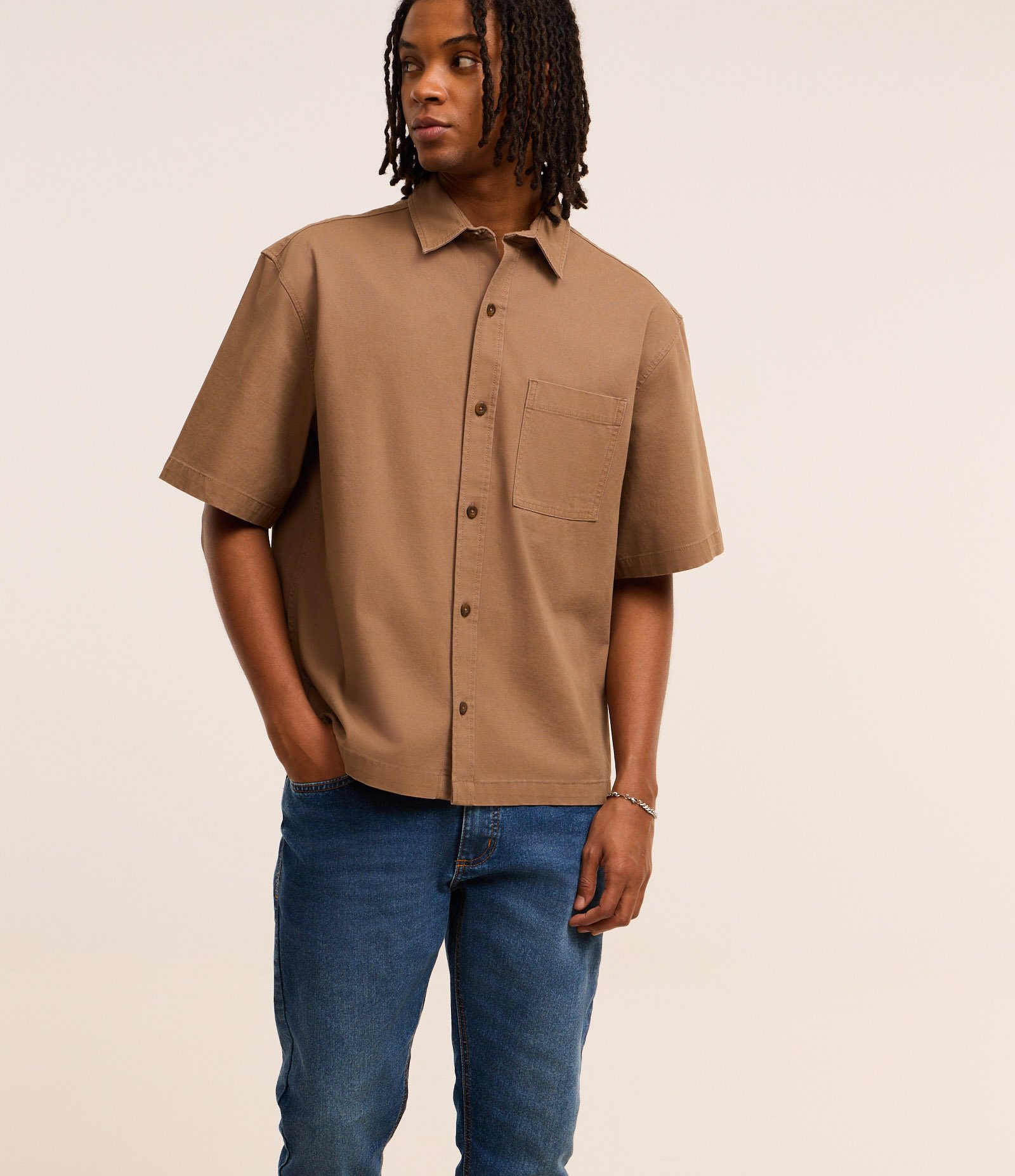 Calça Skinny em Jeans com Bolsos Azul Escuro 3