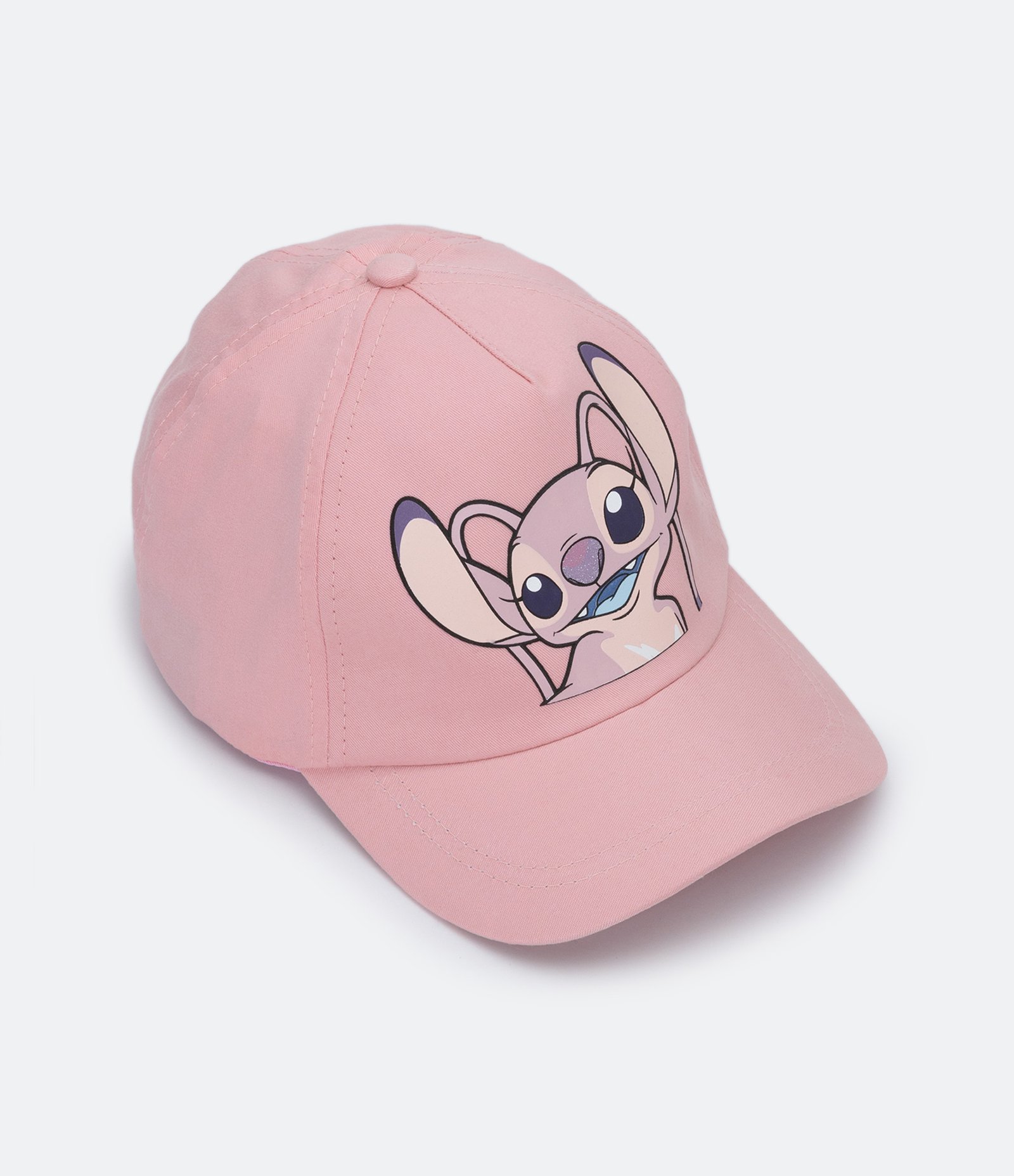 Boné Aba Curva Infantil em Sarja com Silk Frontal Angel Rosa 1