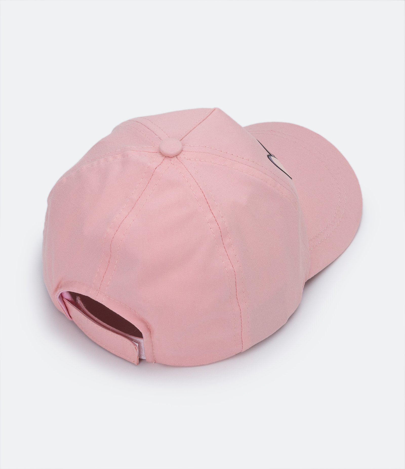 Boné Aba Curva Infantil em Sarja com Silk Frontal Angel Rosa 2