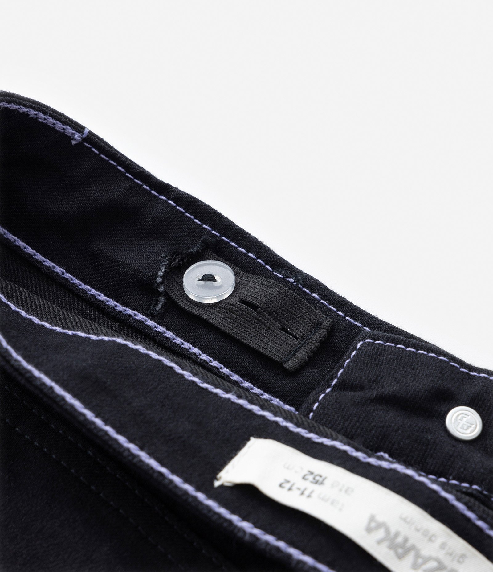 Short Cintura Alta Infantil em Sarja com Bolsinhos - Tam 5 a 14 Anos 3