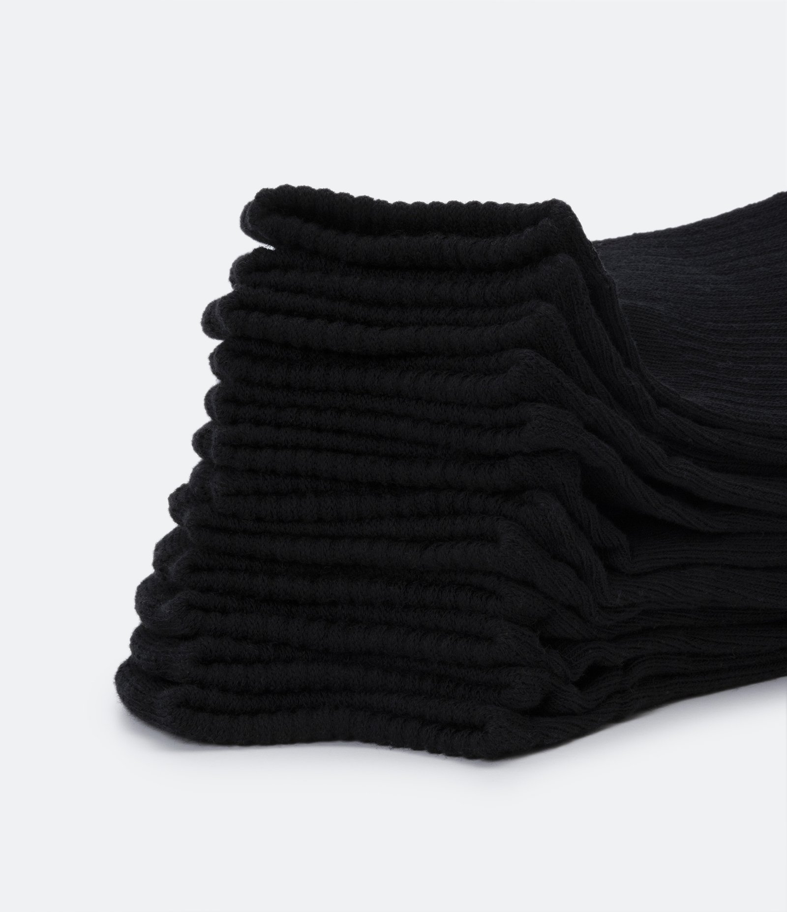 Kit 06 Meias Invisíveis Esportiva em Algodão com Sola Atoalhada Preto 4