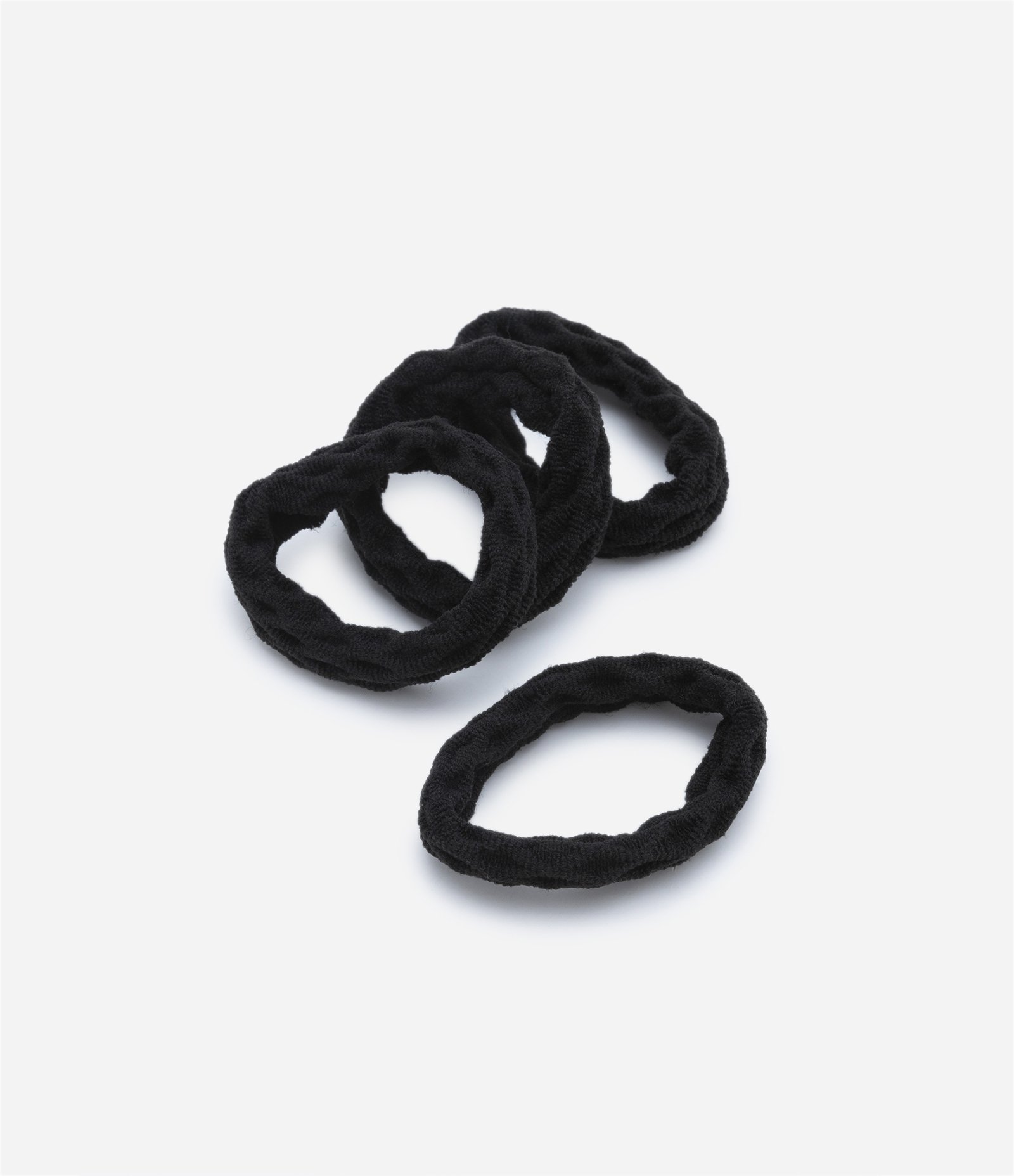 Kit 04 Elástico de Cabelo Grossas Preto 1