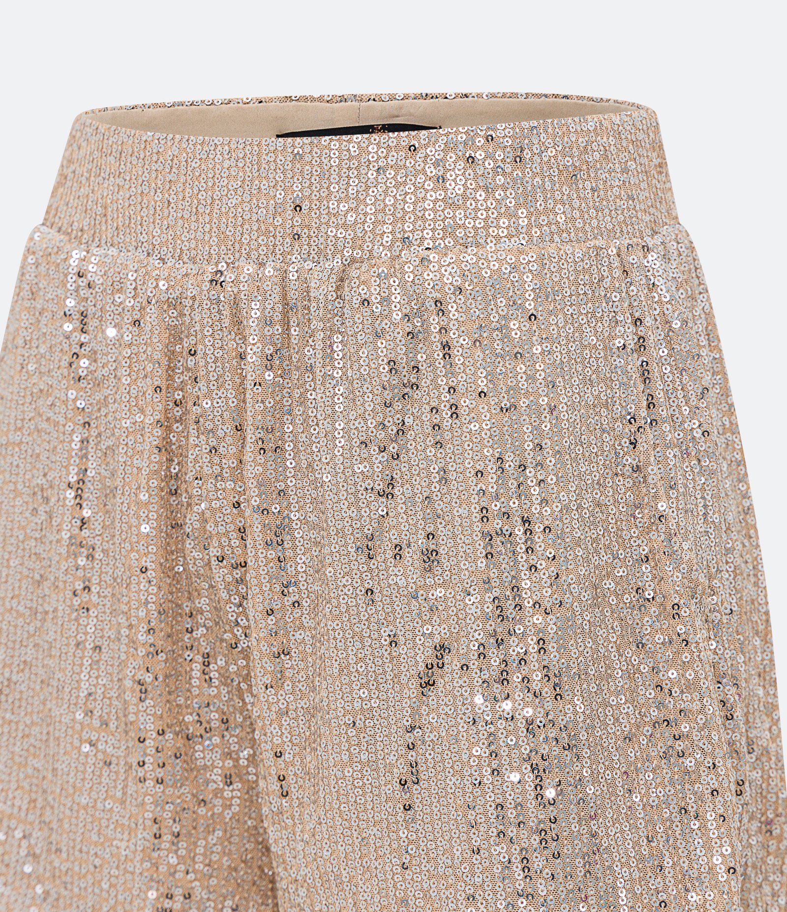 Short em Paetê Metalizado com Elástico no Cós Dourado 6