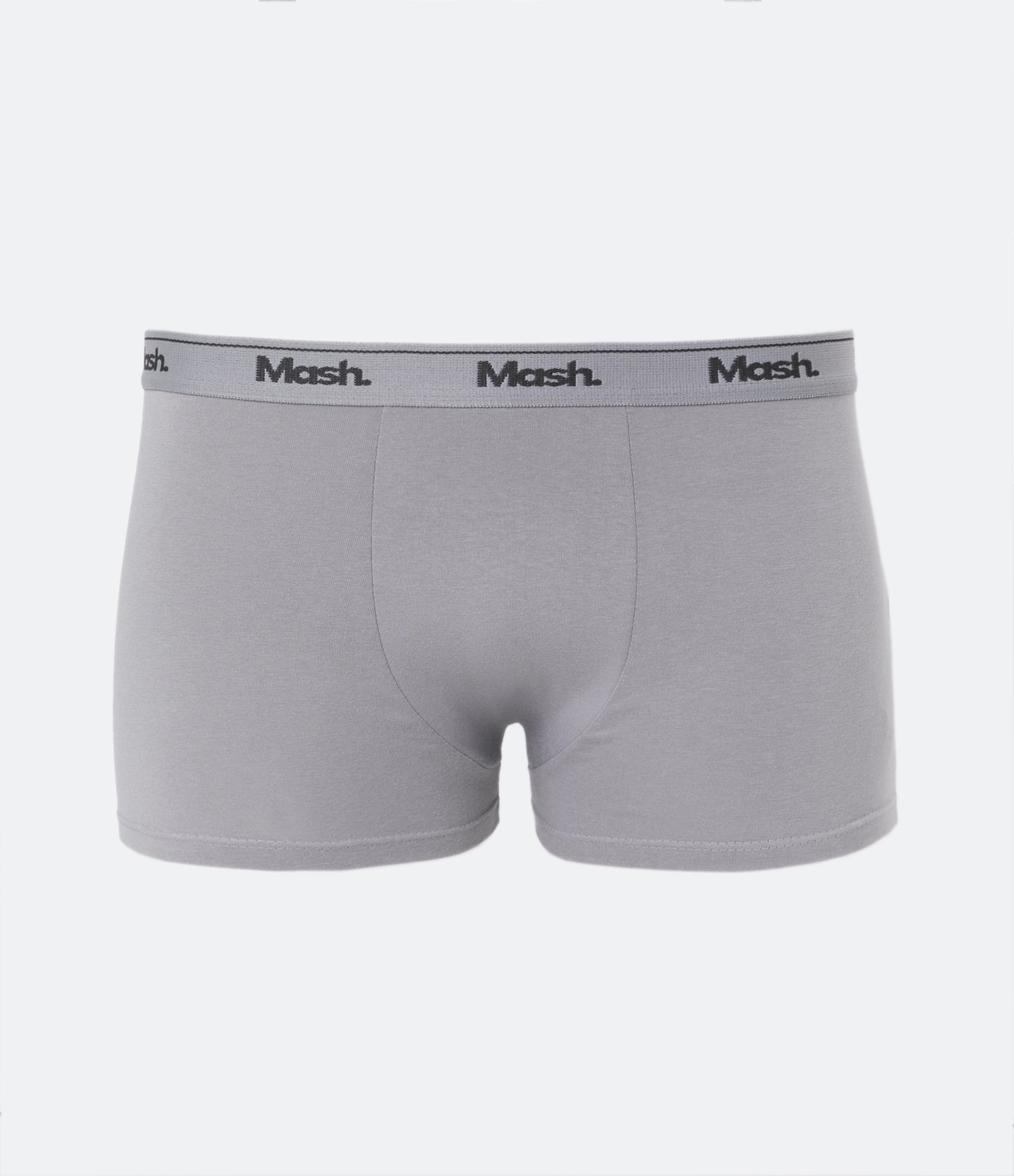 Cueca Boxer em Algodão com Cós Elástico Mash Cinza Claro 1